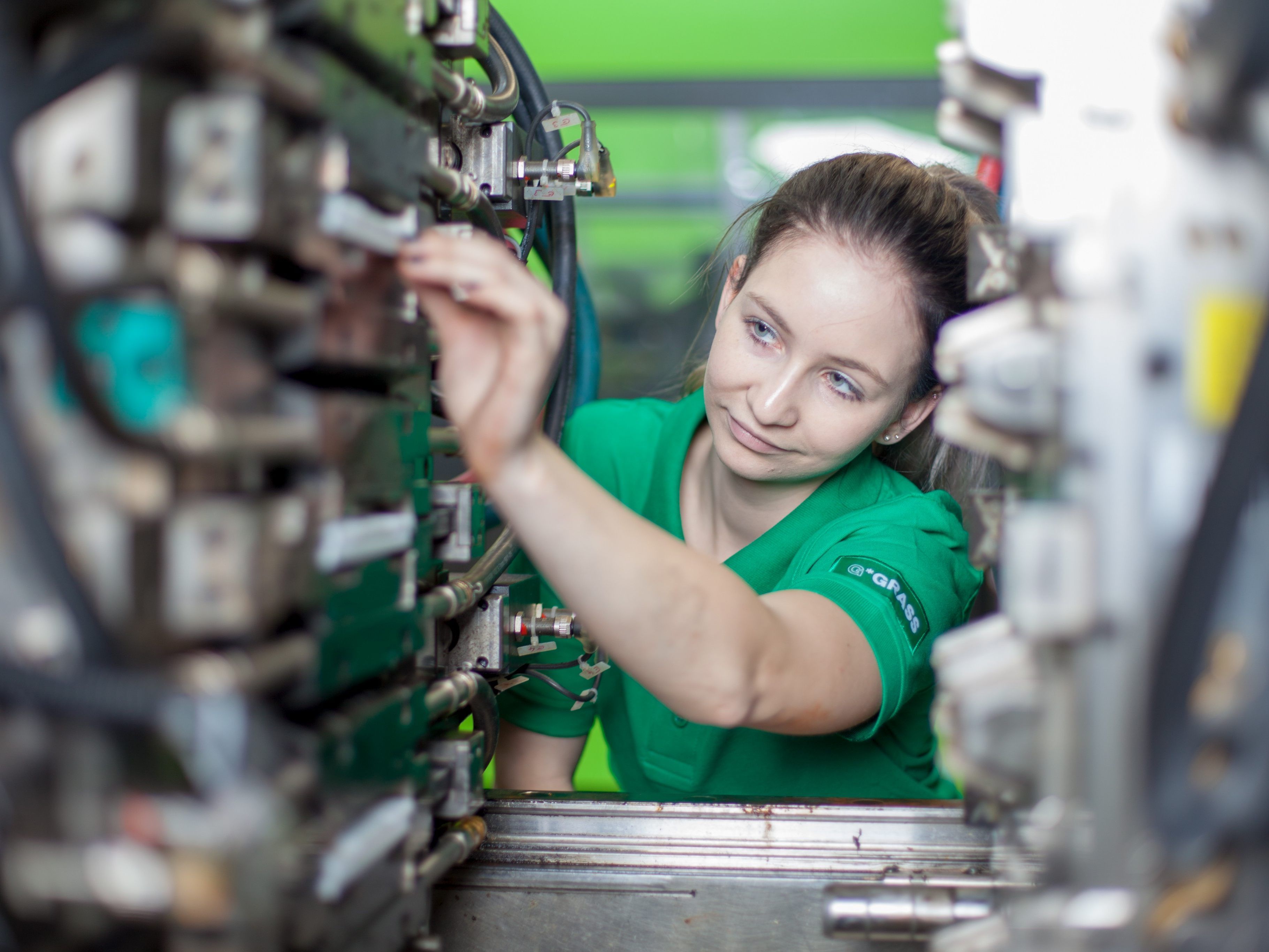 28 Prozent der Lehrlinge bei GRASS in Österreich sind weiblich. Der Branchenschnitt in der Industrie liegt österreichweit unter 17 Prozent.