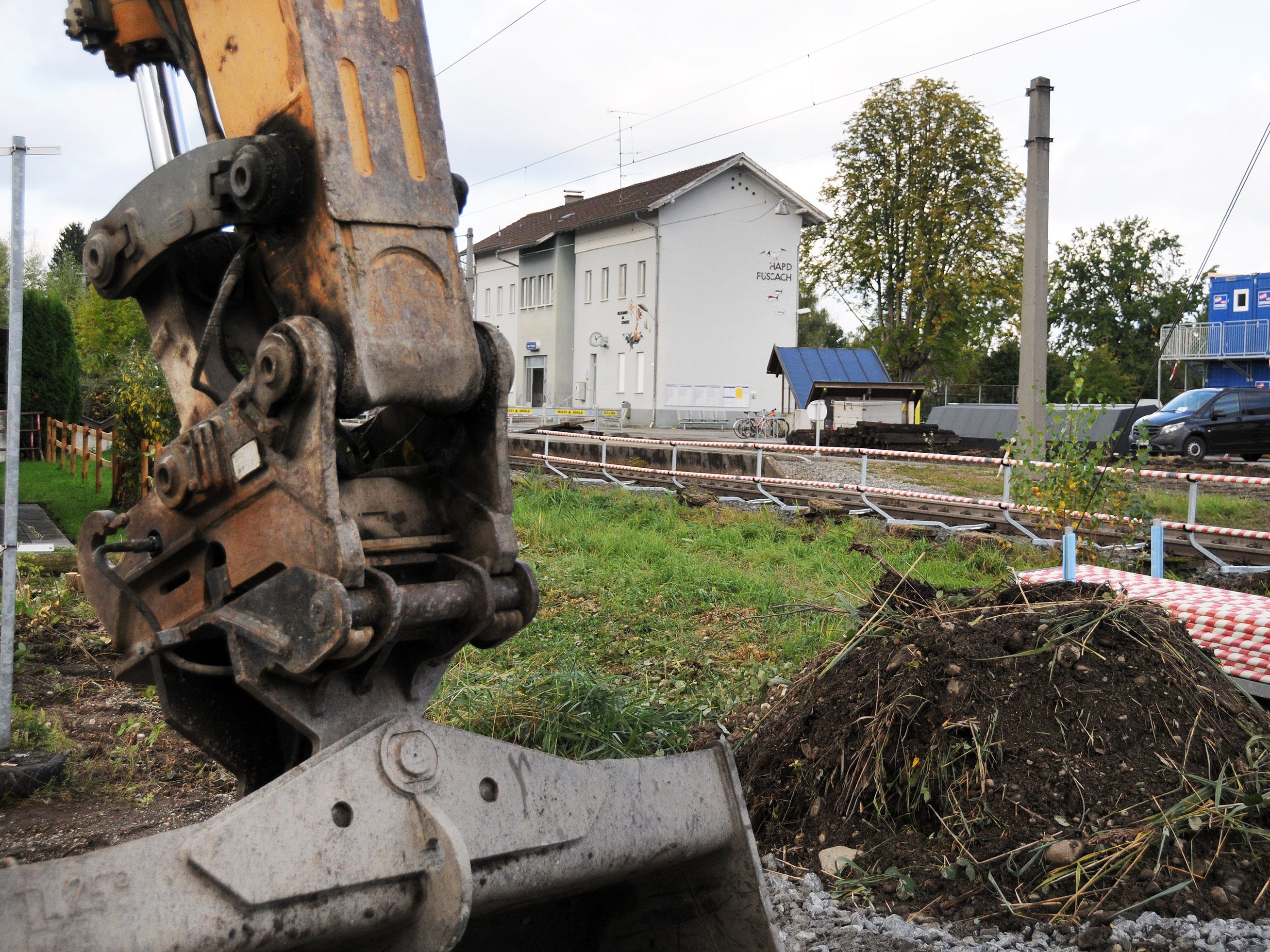 Der Bahnhof in Hard wird abgerissen.