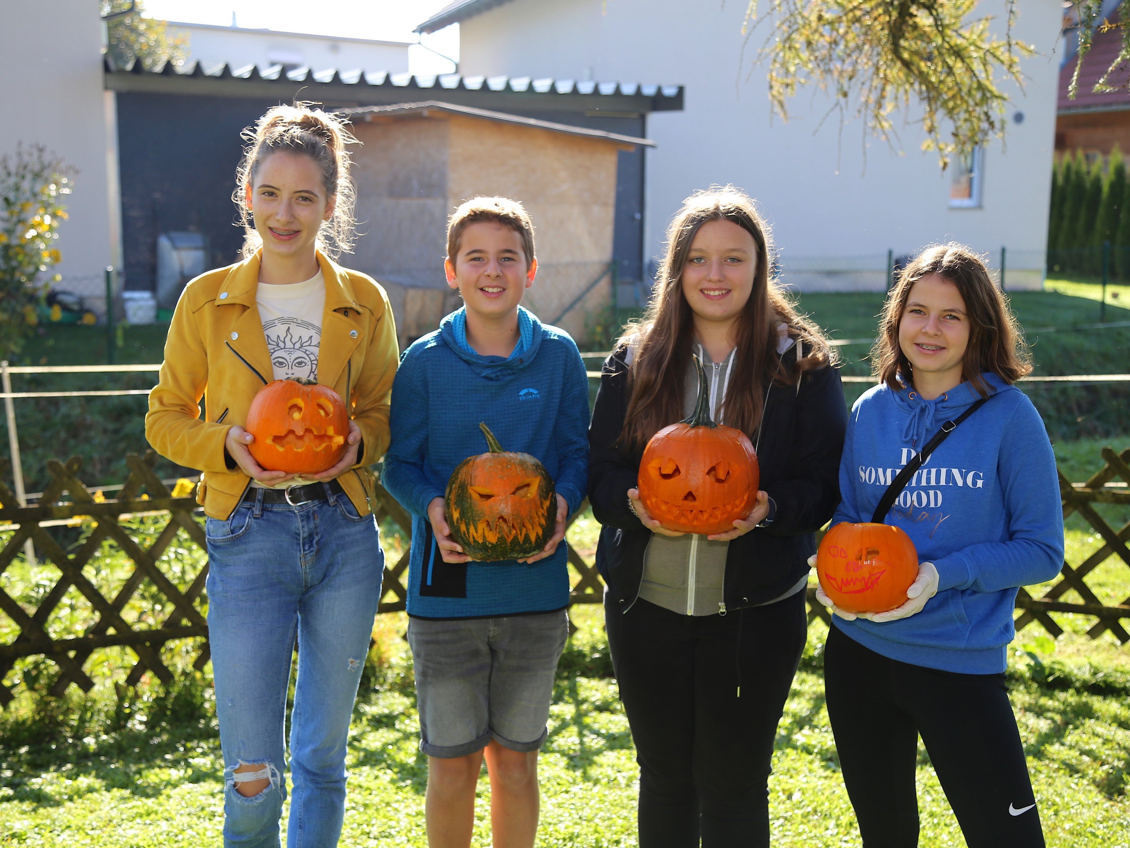 Lia, Noah, Nadja und Laura zeigten sich von ihrer kreativen Seite.