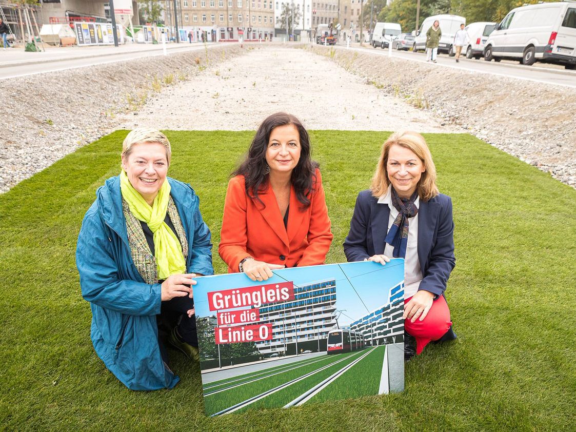Beim Presse-Termin zum laufenden Öffi-Ausbau Beim Presse-Termin zum laufenden Öffi-Ausbau
