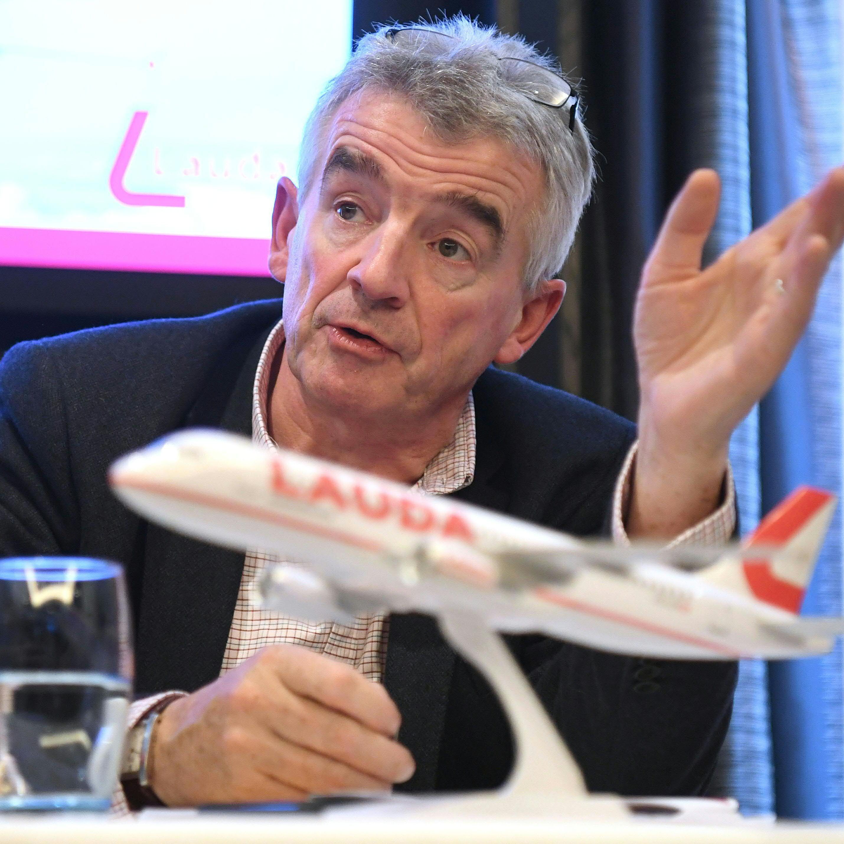 Ryanair-Chef O'Leary erwartet im Geschäftsjahr 2019/20 ein Minus zwischen 70 und 75 Millionen Euro.
