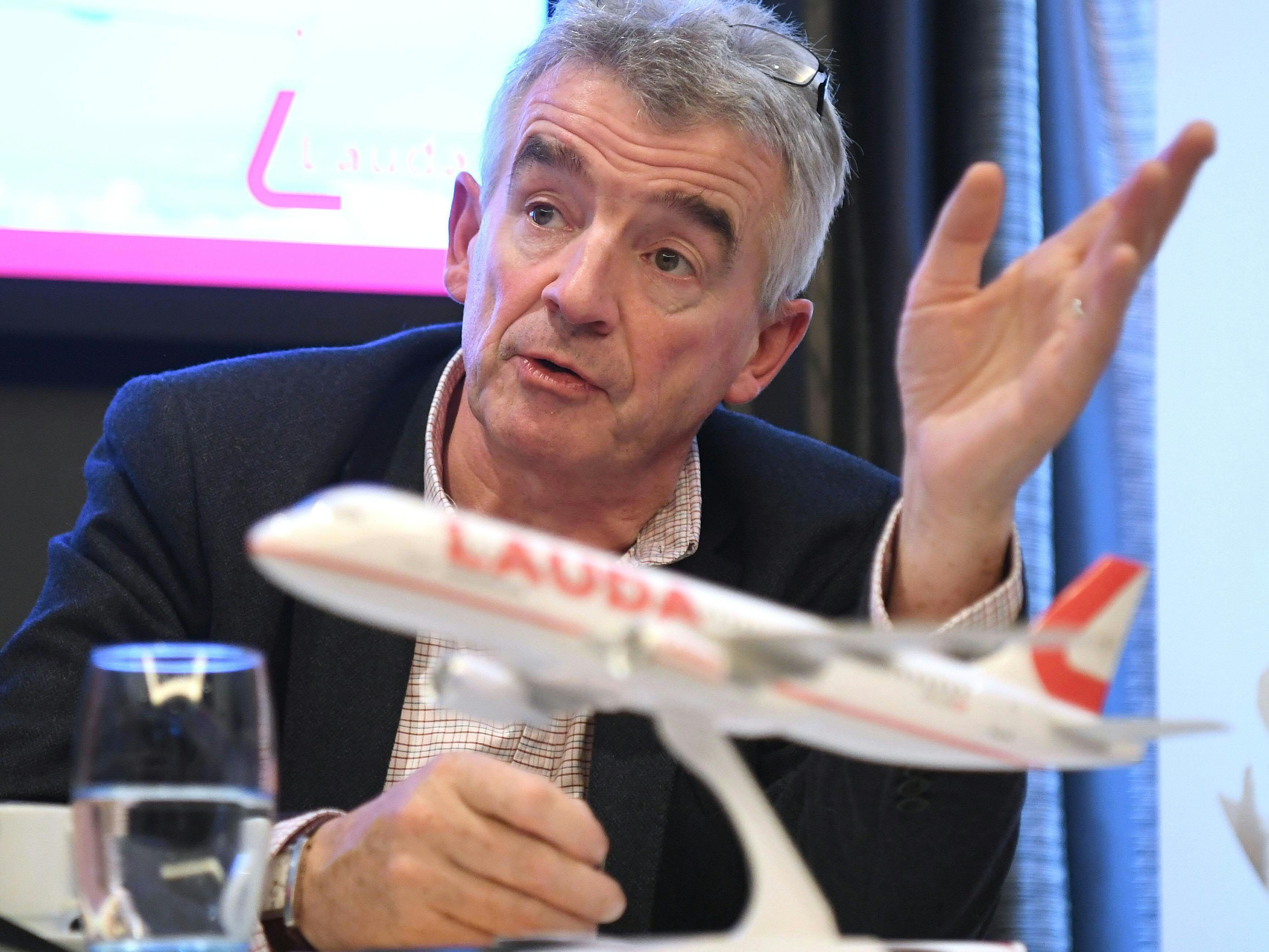 Ryanair-Chef O'Leary erwartet im Geschäftsjahr 2019/20 ein Minus zwischen 70 und 75 Millionen Euro.