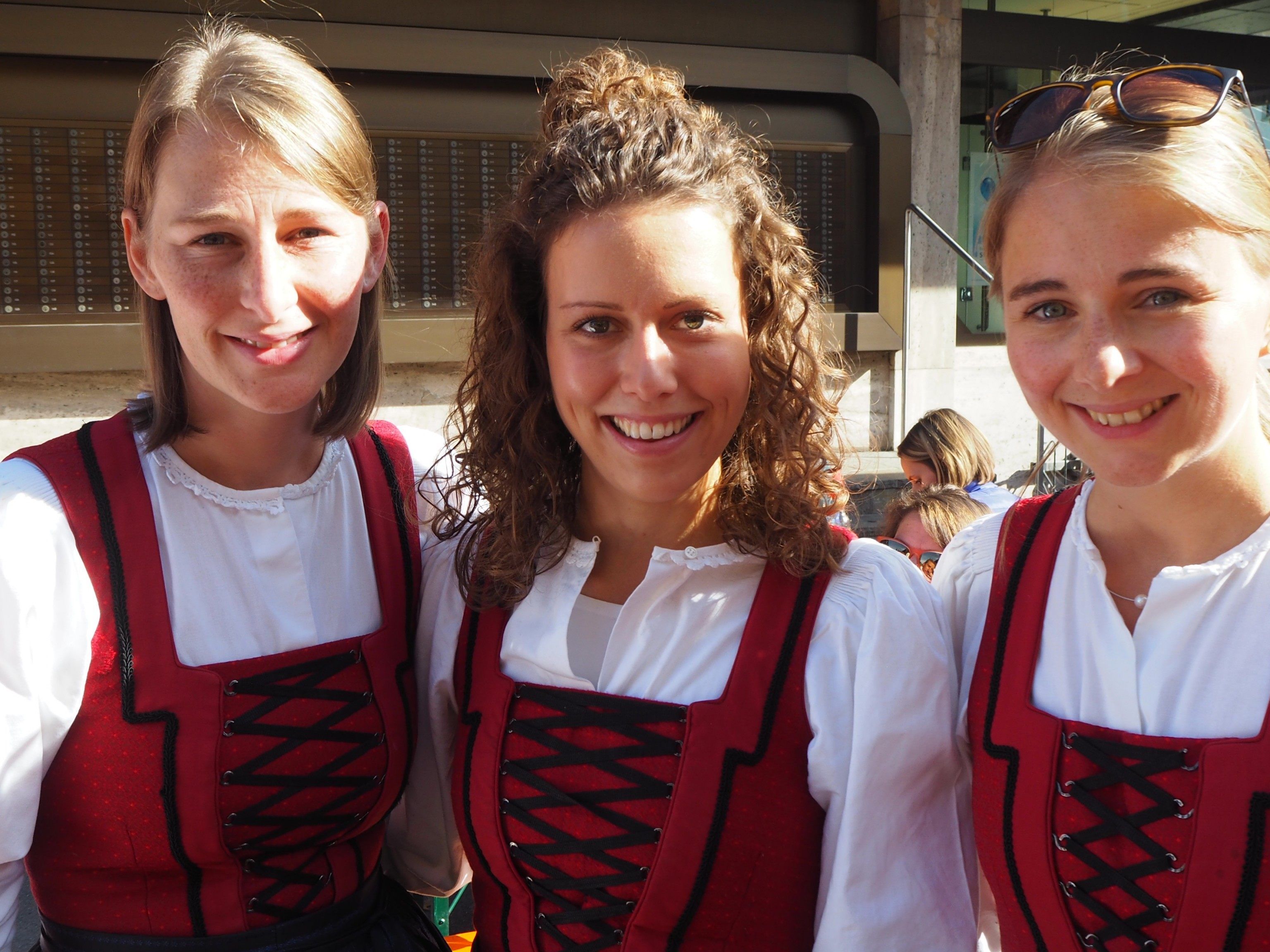 Eva, Julia und Katharina von der Bürgemusik Rankweil