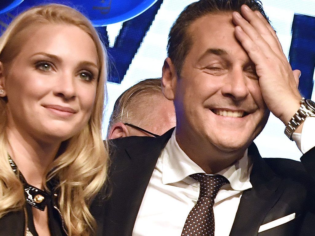 Heinz Christian und Philippa Strache Heinz Christian und Philippa Strache