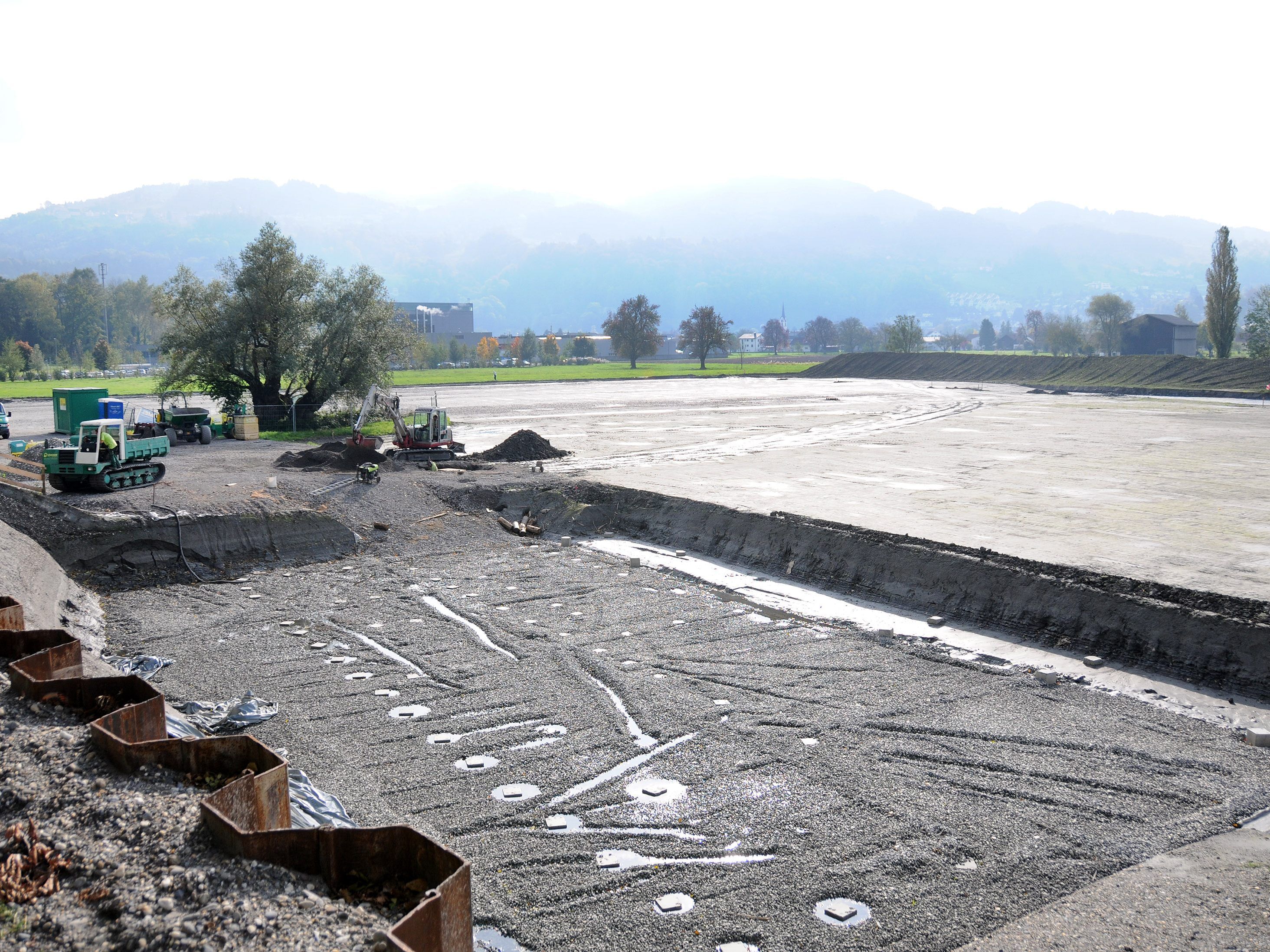 Die Bauarbeiten laufen an.