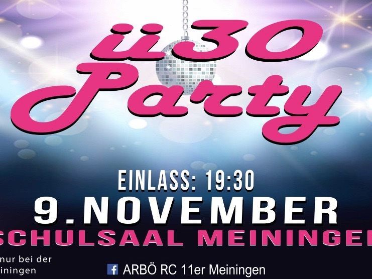 Ü30 Party in der VS Meiningen