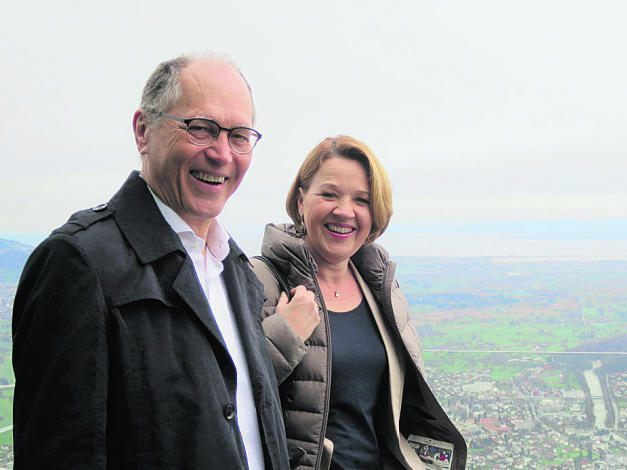 Martin Rupp mit Bürgermeisterin Andrea Kaufmann