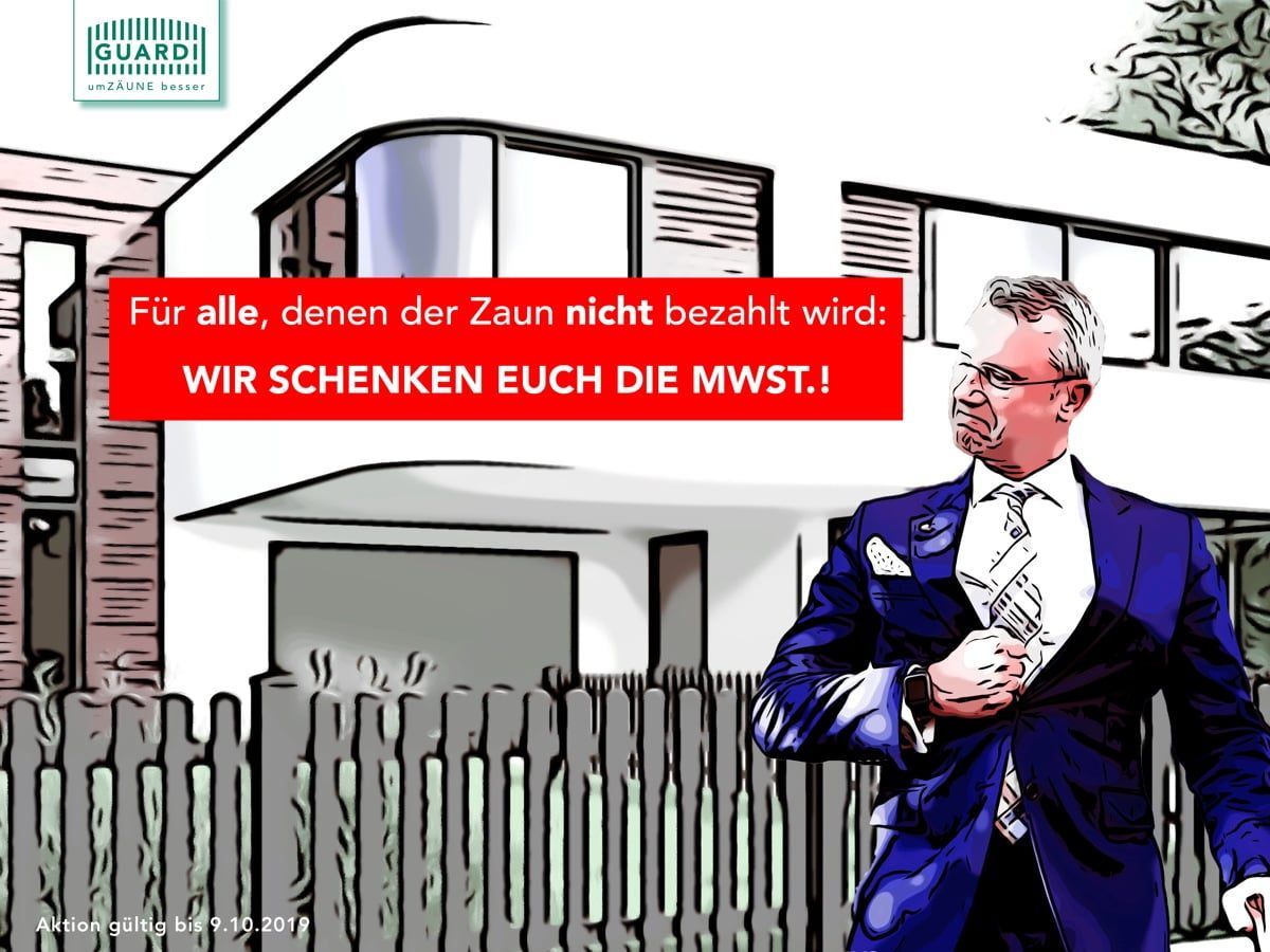 Der österreichische Zaunhersteller Guardi setzt bei der Werbung auf Satire.