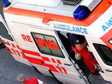 Bei dem Unfall in Wien-Favoriten wurden zwei Personen verletzt. Bei dem Unfall in Wien-Favoriten wurden zwei Personen verletzt.
