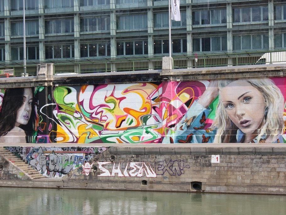 Nicht nur am Donaukanal gibt es einige hochwertige Graffitis zu bewundern.