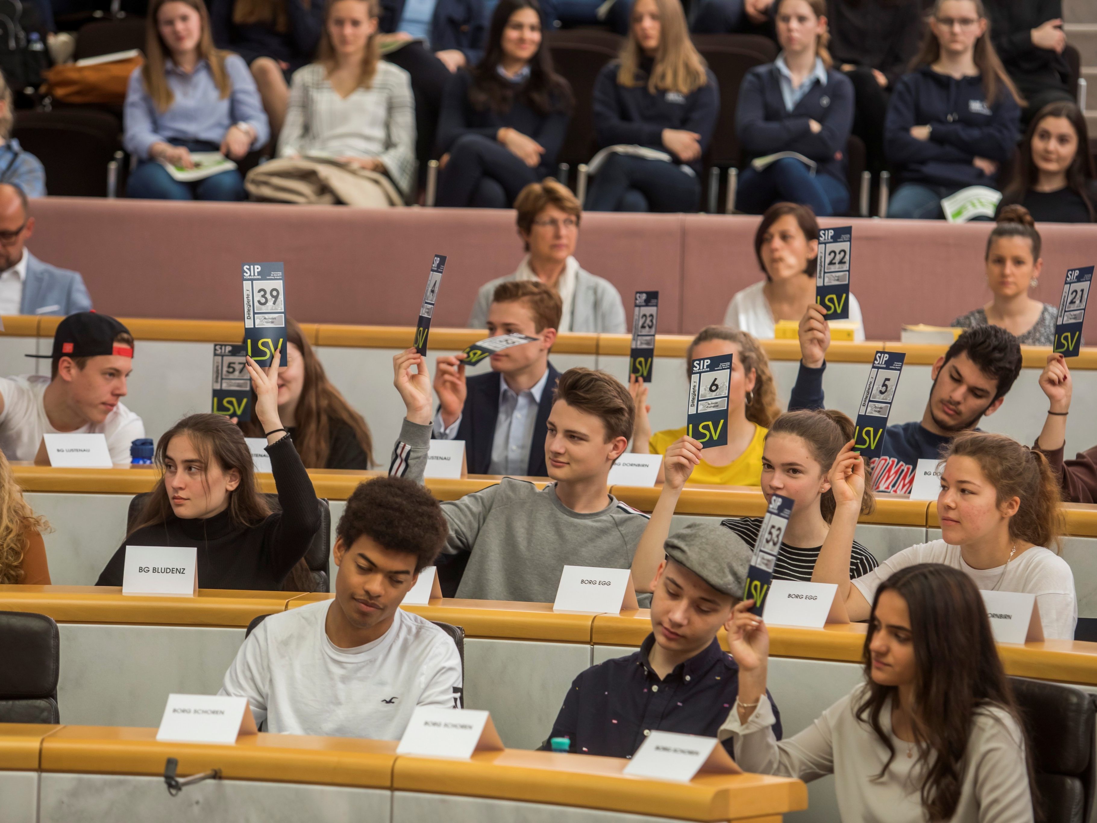 Schüler tagen im Landhaus