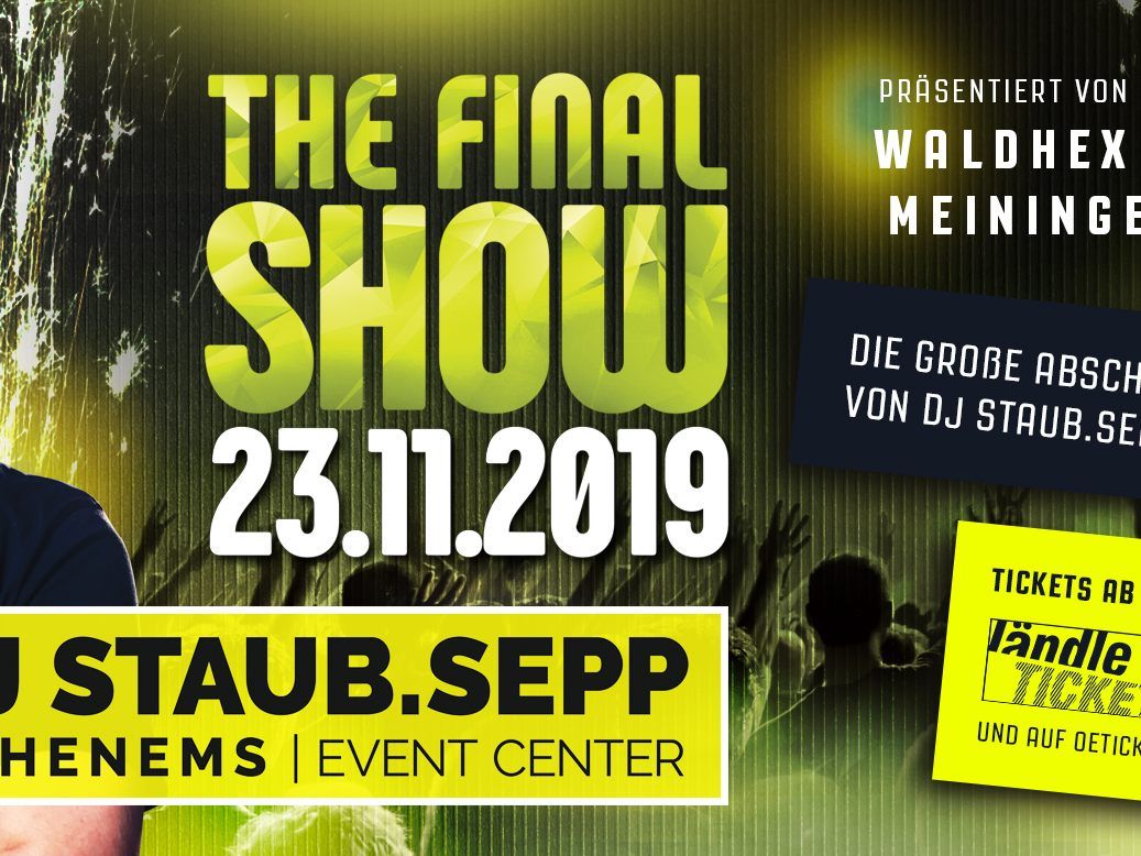 Die große Abschiedsparty von DJ Staub.Sepp Die große Abschiedsparty von DJ Staub.Sepp