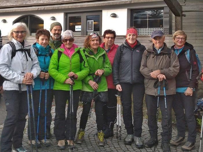 Radteam perpedales wandert von Egg nach Schwarzenberg