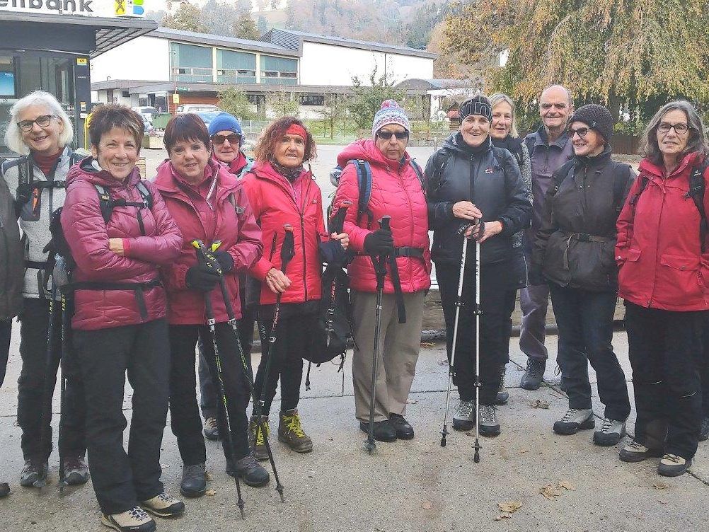 Radteam perpedales wandert von Egg nach Schwarzenberg