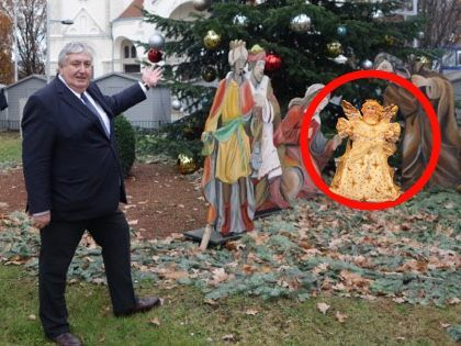 Das Christkind wurde aus der Krippe am Enkplatz gestohlen.