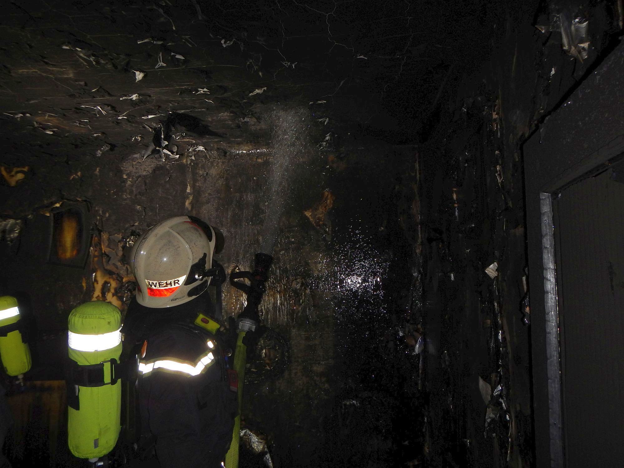 Die Feuerwehr konnte den Brand in der Längenfeldgasse schnell löschen.