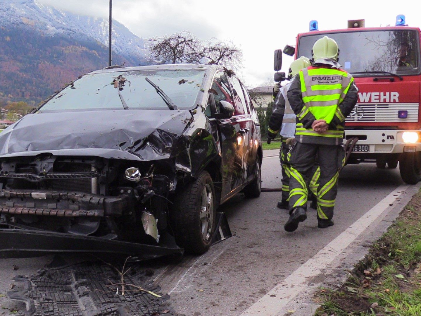 Fahrzeug erheblich beschädigt