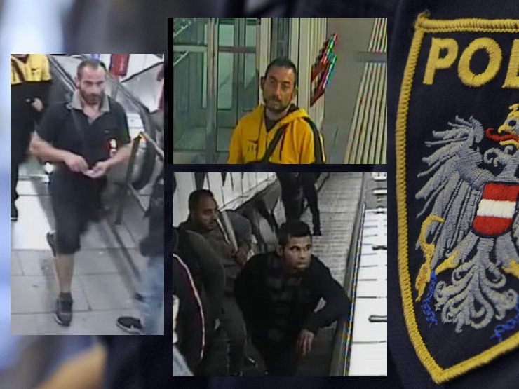 Die Polizei sucht nach mehreren Männern. Die Polizei sucht nach mehreren Männern.
