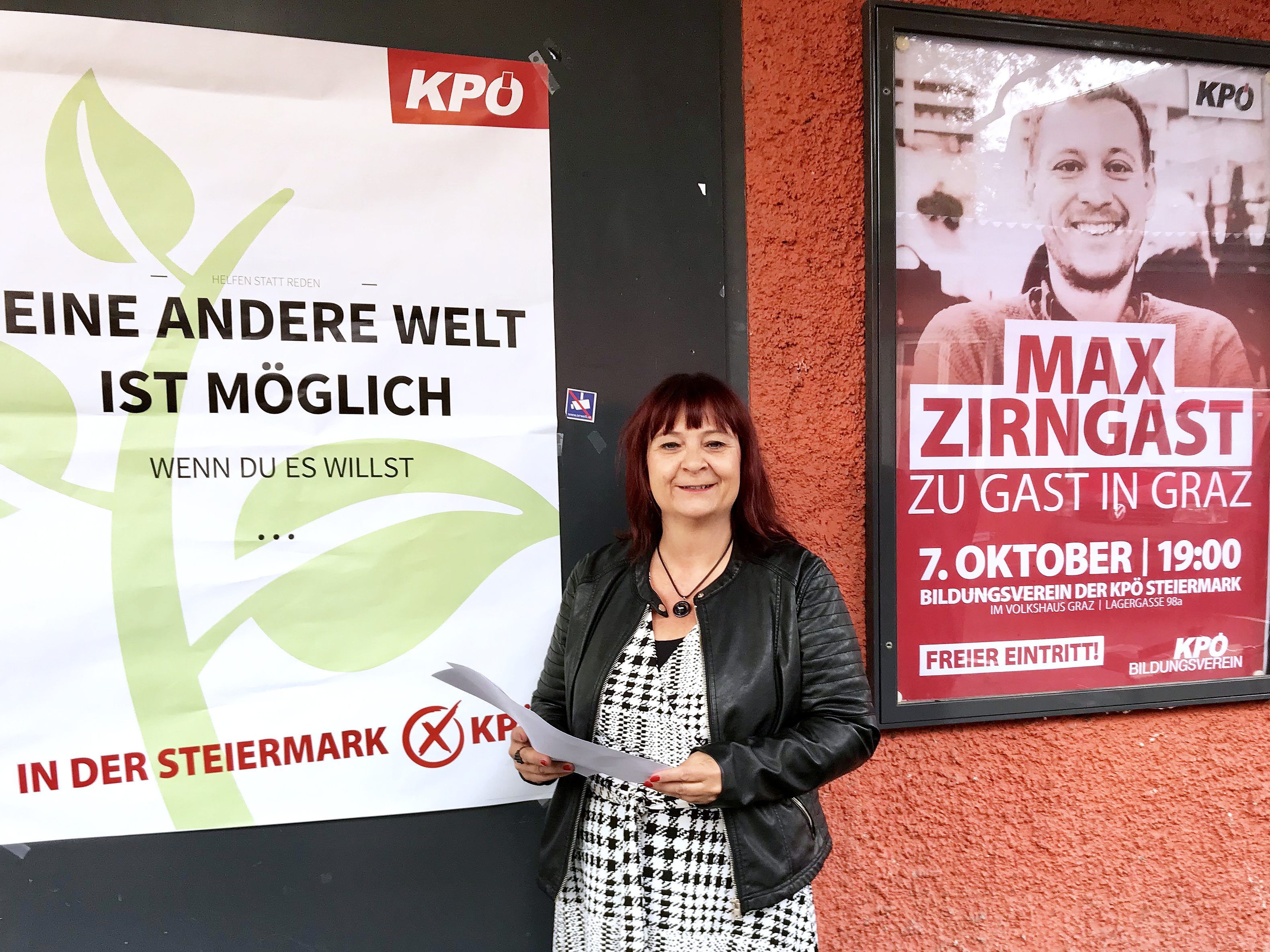 Claudia Klimt-Weithaler ist Spitzenkandidatin der steirischen KPÖ.