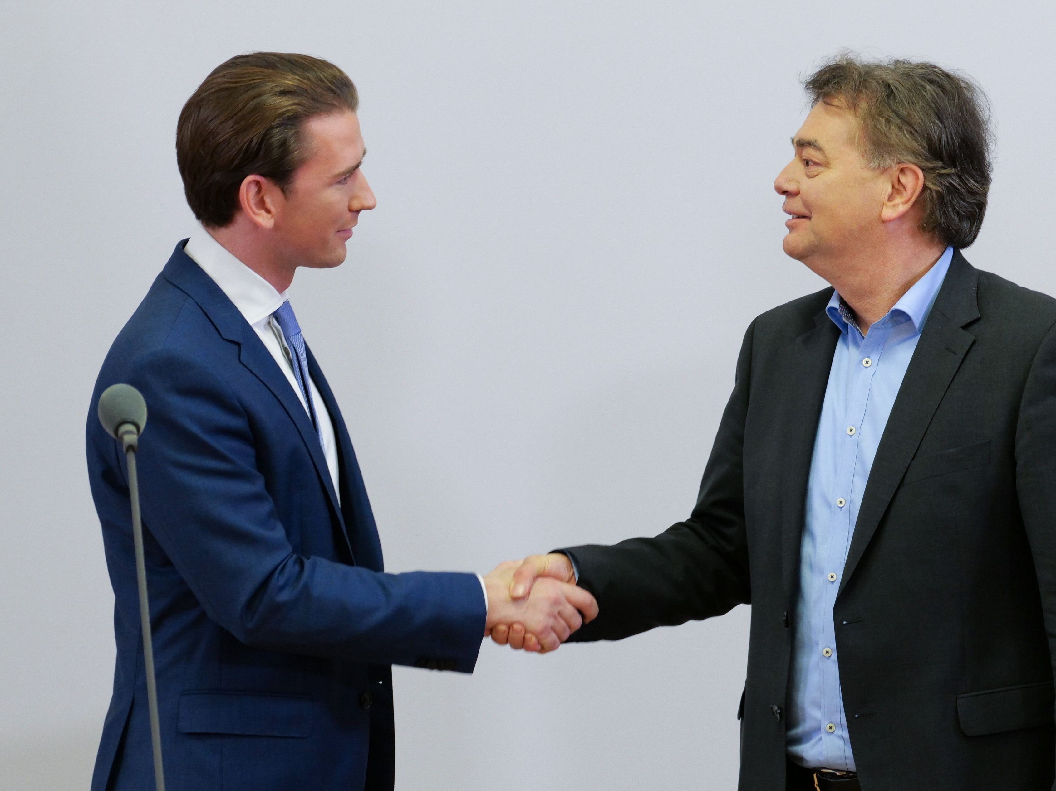 Sebastian Kurz und Werner Kogler bei den Koalitionsgesprächen in engem Kontakt.