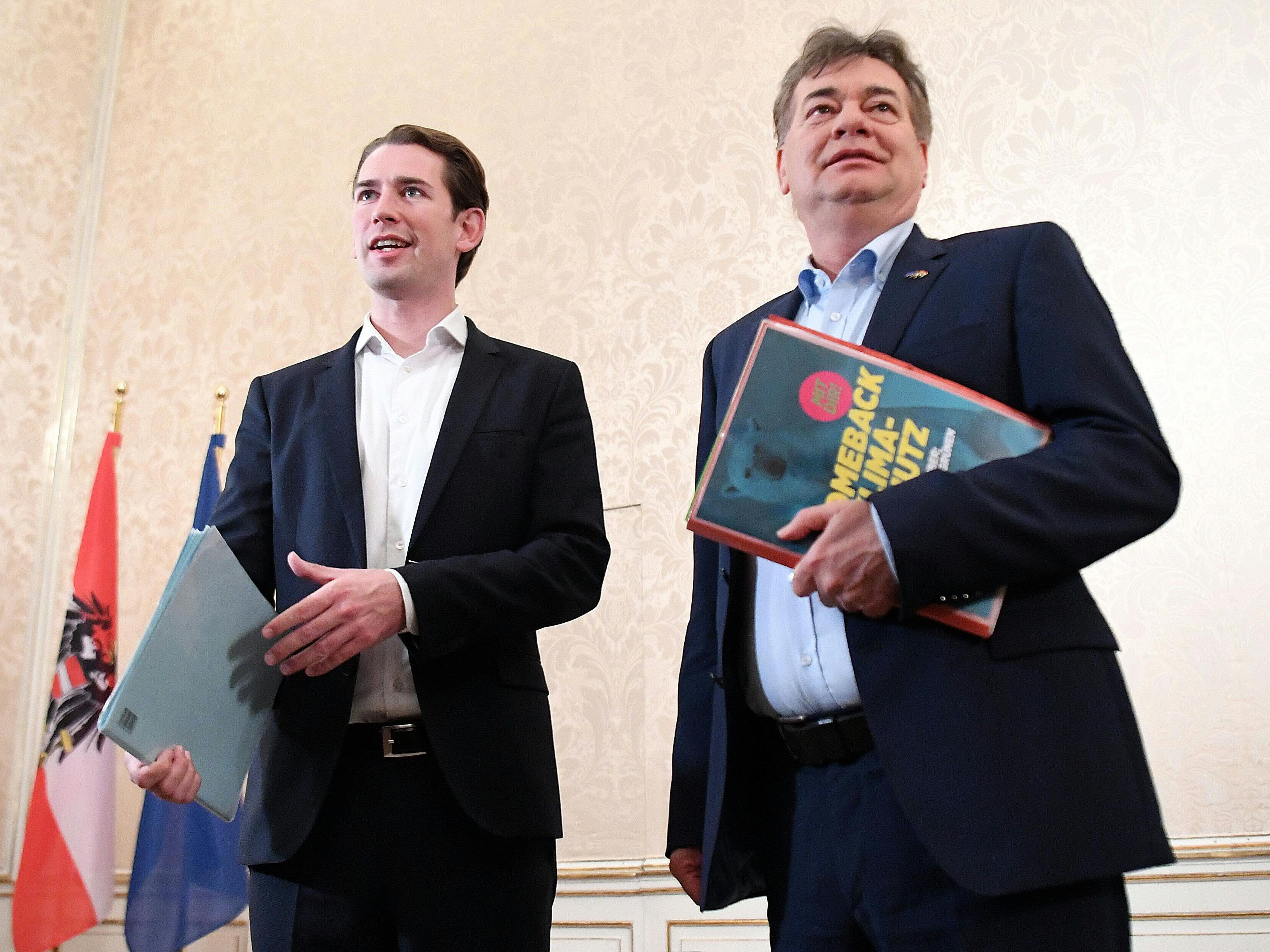 Die ÖVP und die Grünen wollen die Koalitionsverhandlungen starten. Die ÖVP und die Grünen wollen die Koalitionsverhandlungen starten.