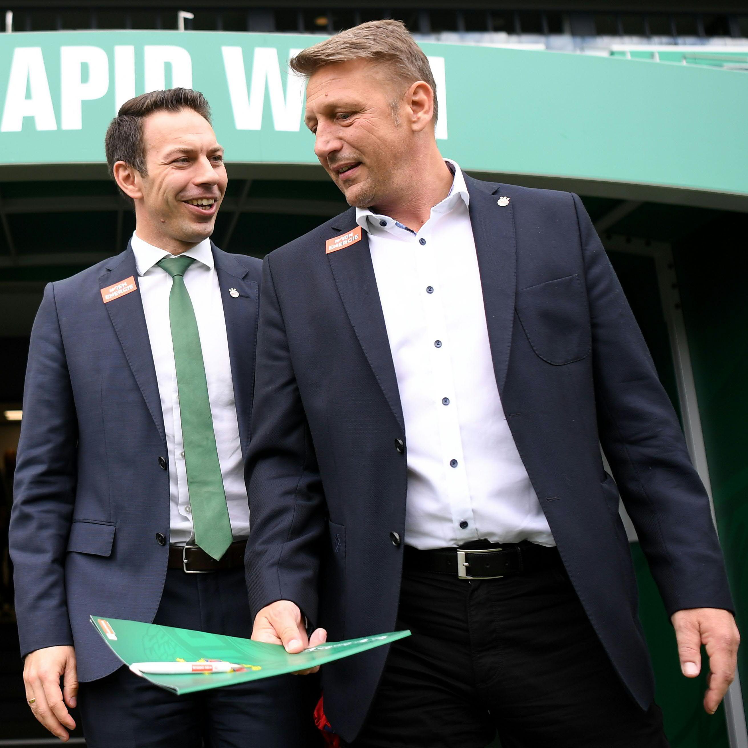 Die Rapid-Geschäftsführer haben die Kritik von Schmid zurückgewiesen.