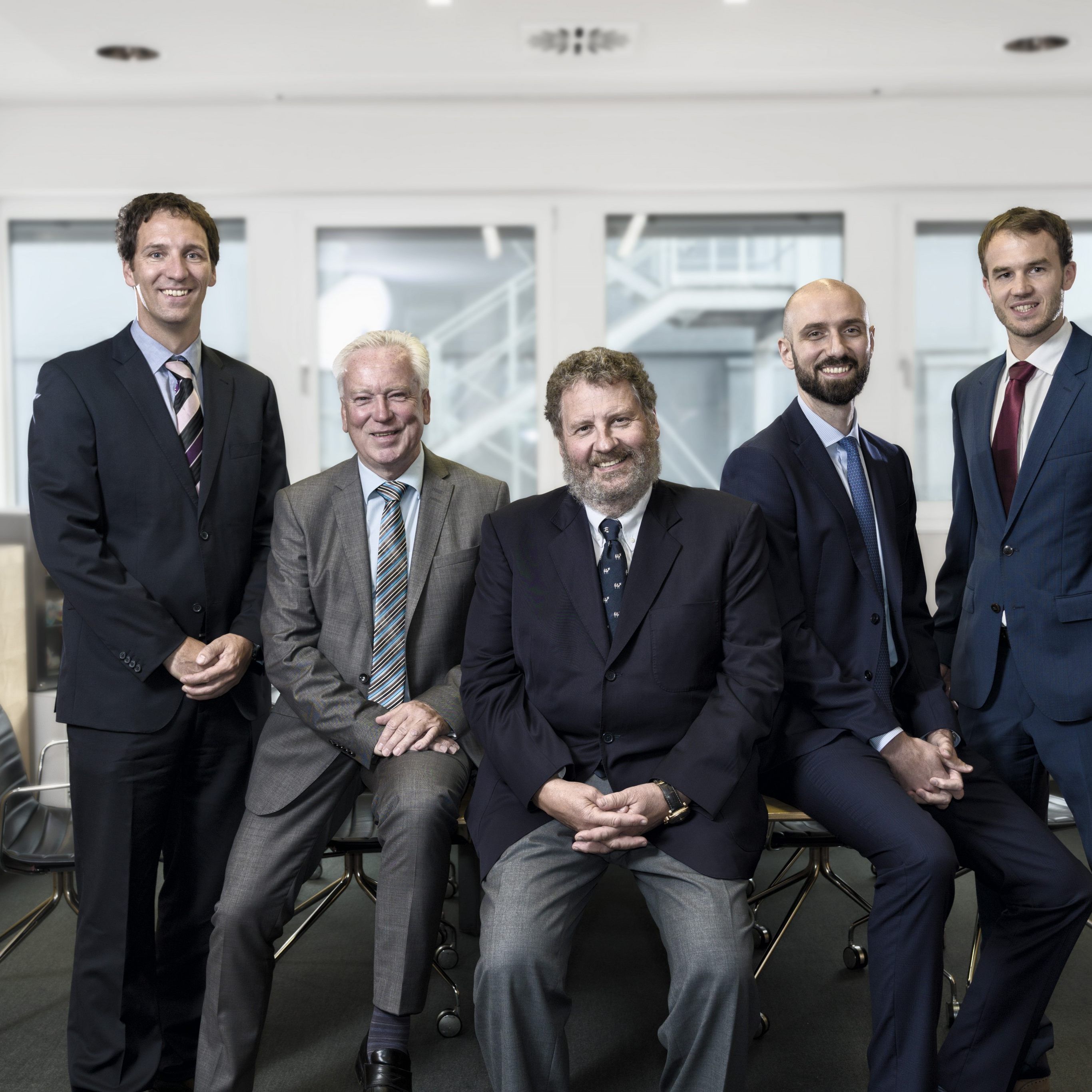 Neuer Vorstand der Rupp AG ab 01.01.2020 v.l.: Daniel Marte, Manfred Pipo, Josef Rupp, Tarek En-Nazer, Markus Dürnberger