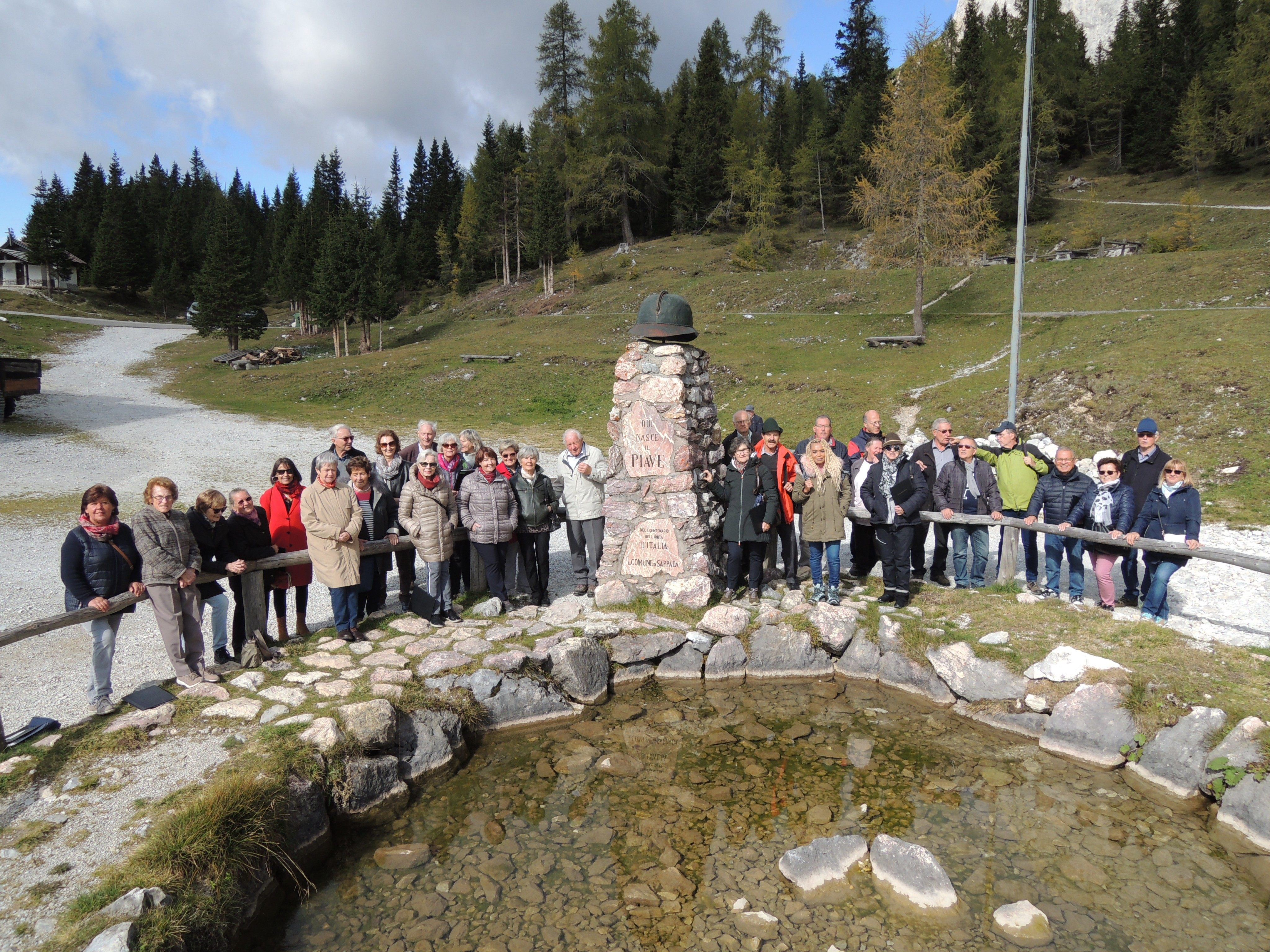 Liederhort Tosters an der Quelle des PIAVE-Flusses