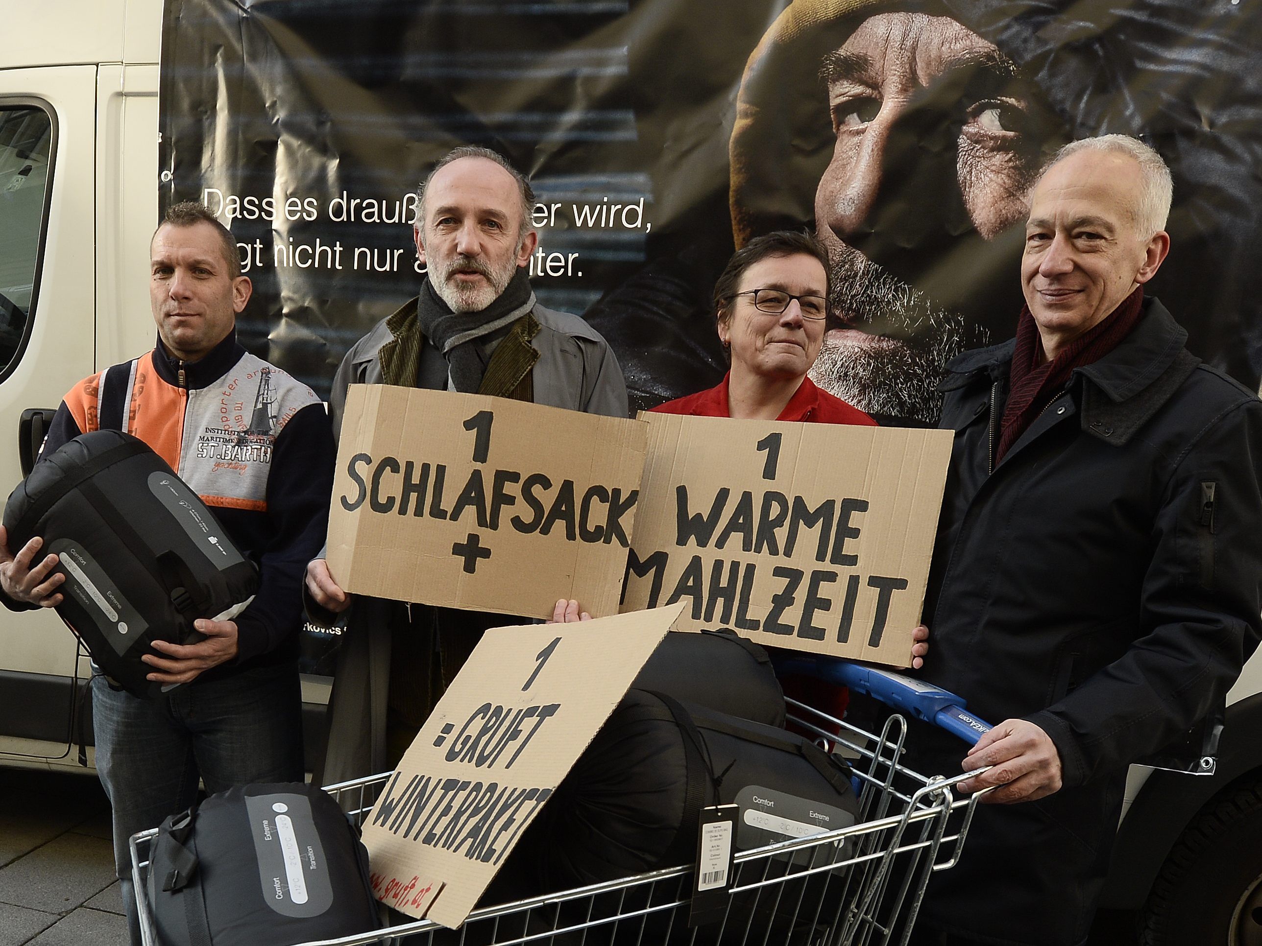 Die Caritas bittet um Spenden für die Gruft. Die Caritas bittet um Spenden für die Gruft.