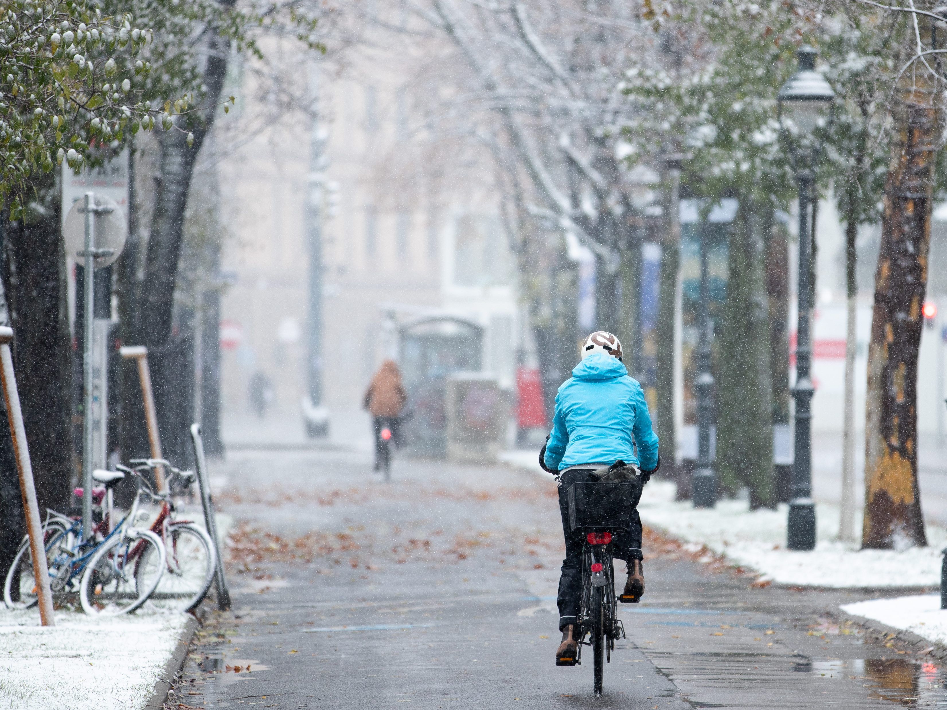 Immer mehr Wiener fahren auch im Winter mit dem Fahrrad.