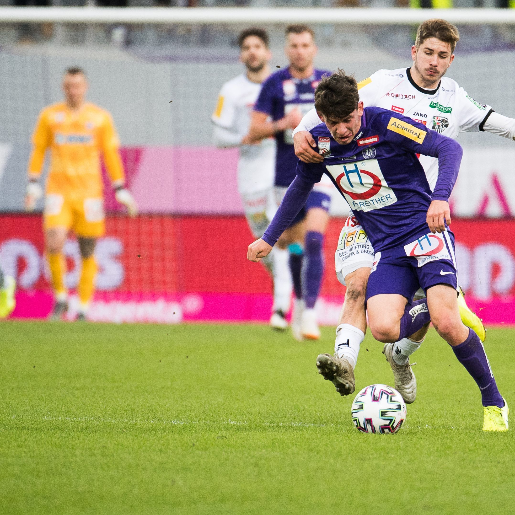 Austria Wien musste gegen den WAC den nächsten Dämpfer hinnehmen.