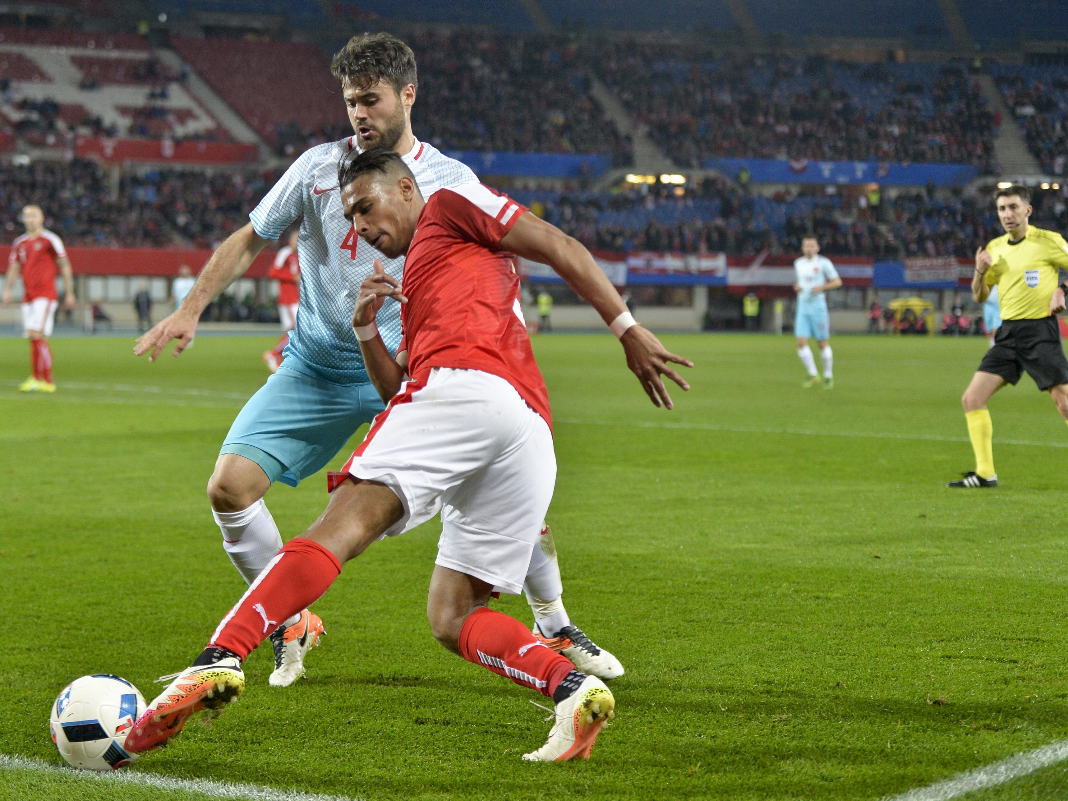 Die ÖFB-Elf trifft im Wiener Ernst-Happel-Stadion auf das türkische Nationalteam.