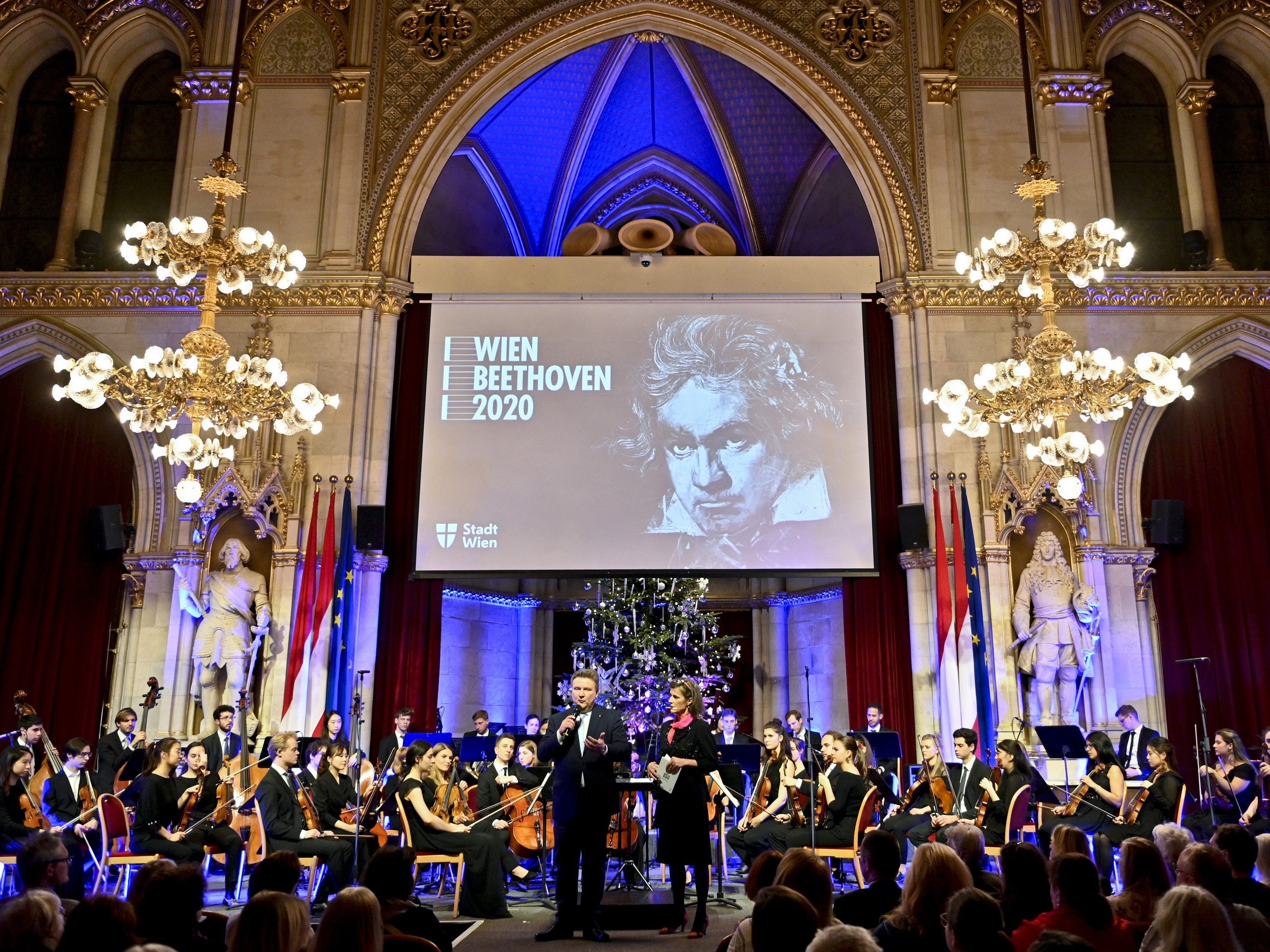 Das Beethoven-Jahr in Wien wurde feierlich eröffnet. Das Beethoven-Jahr in Wien wurde feierlich eröffnet.