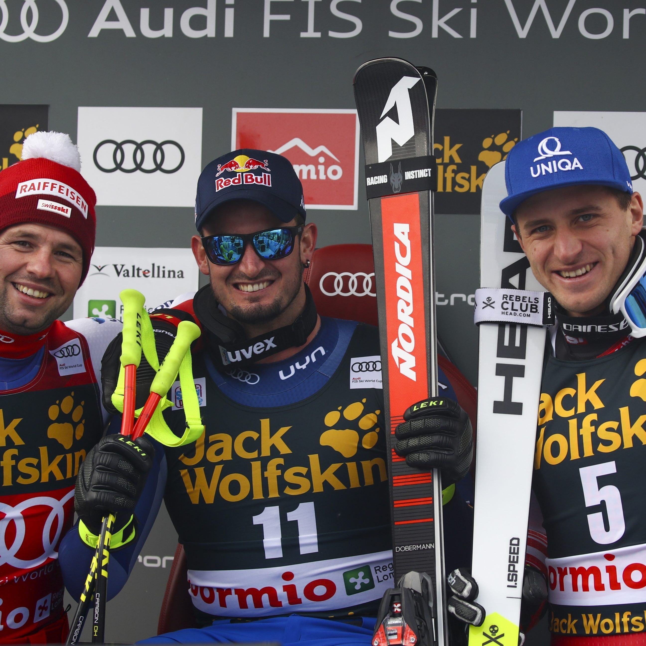 Matthias Mayer wurde hinter Paris und Feuz Dritter.