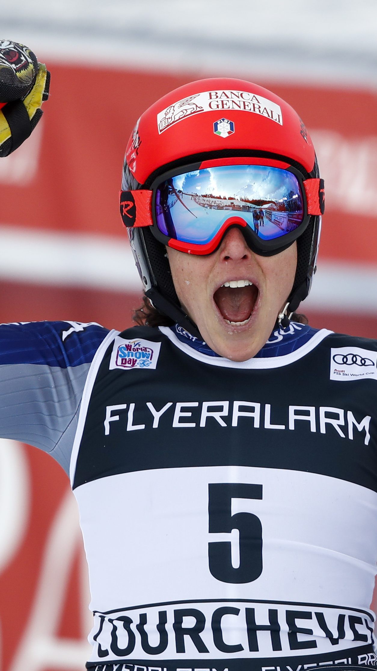 Brignone konnte das Rennen für sich entscheiden.