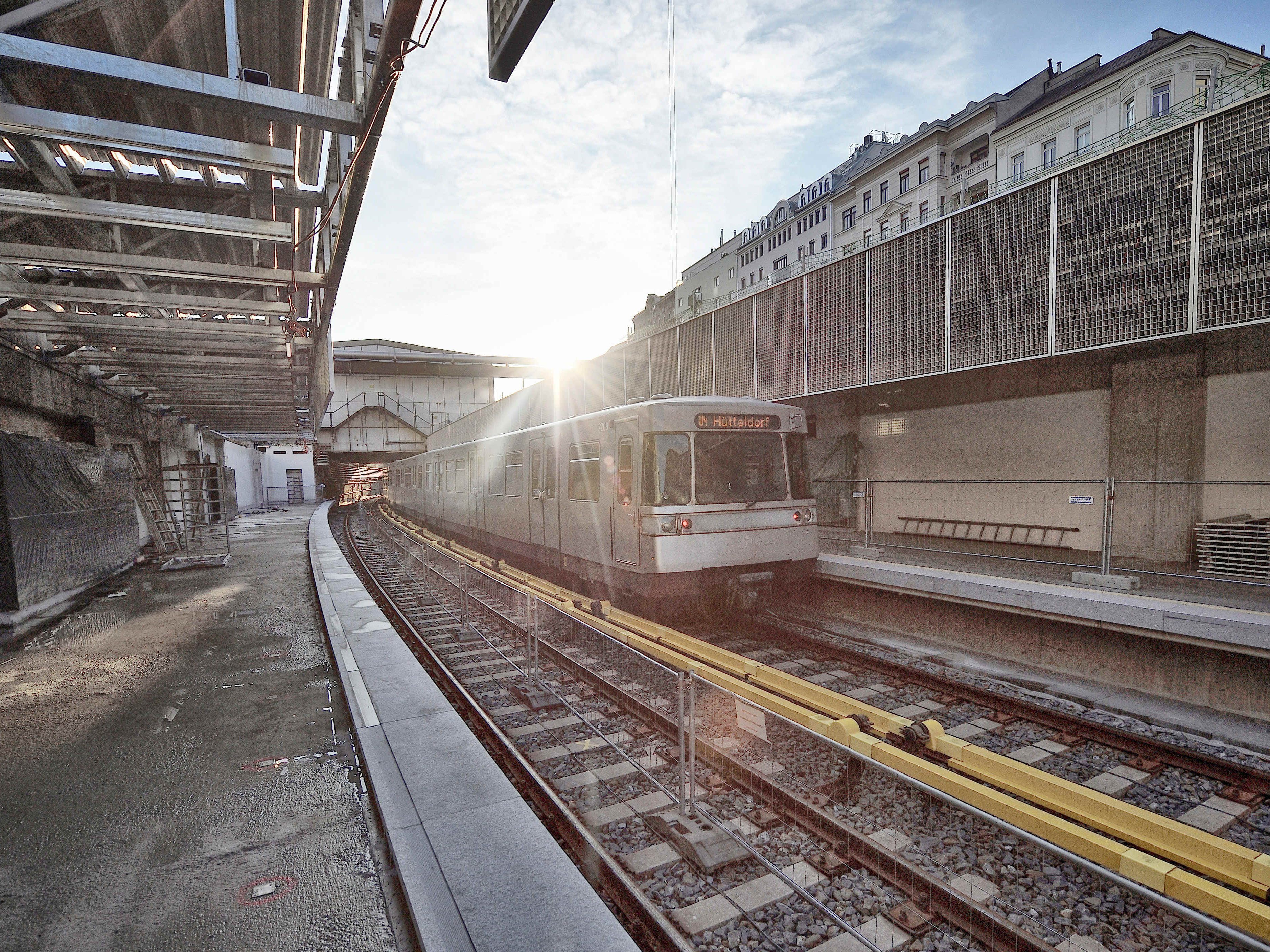 So sah die Baustelle in der U4-Station Pilgramgasse aus