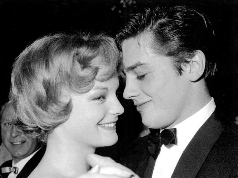 Romy Schneider, hier mit Alain Delon Romy Schneider, hier mit Alain Delon