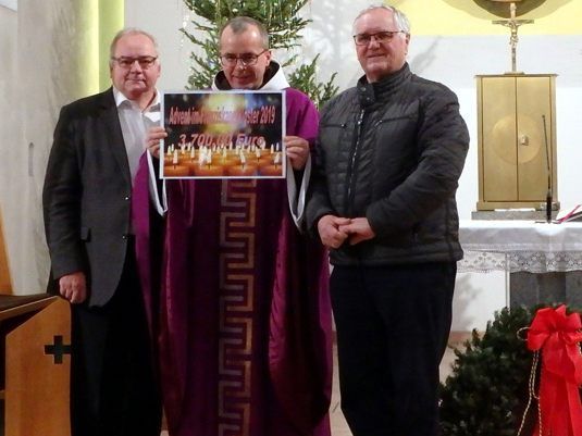 v.l. Bertram Bolter, Pater Cyryl, Klostervater Heinz Seeburger