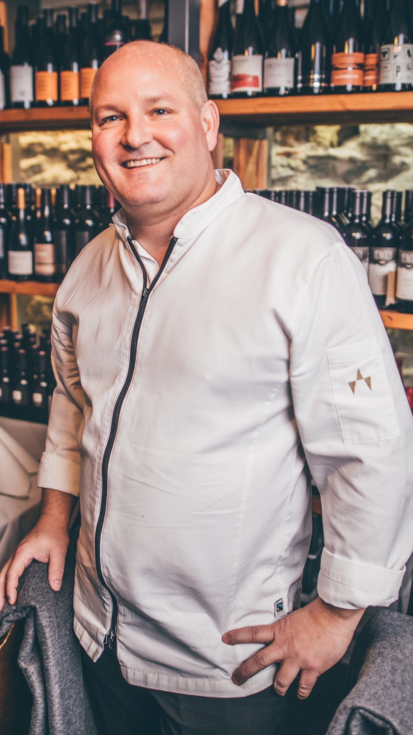 Wirt Thomas Zwerger im Weinkeller des Kornmessers in Bregenz