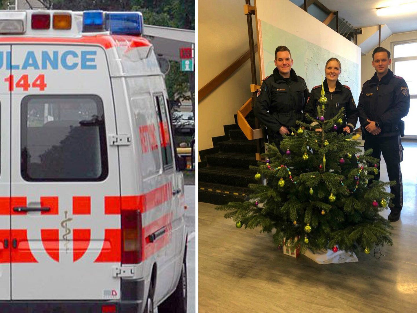 Die Polizisten, die den Wiener Pensionisten in schlechtem Zustand in seiner Wohnung vorfanden. Die Polizisten, die den Wiener Pensionisten in schlechtem Zustand in seiner Wohnung vorfanden.
