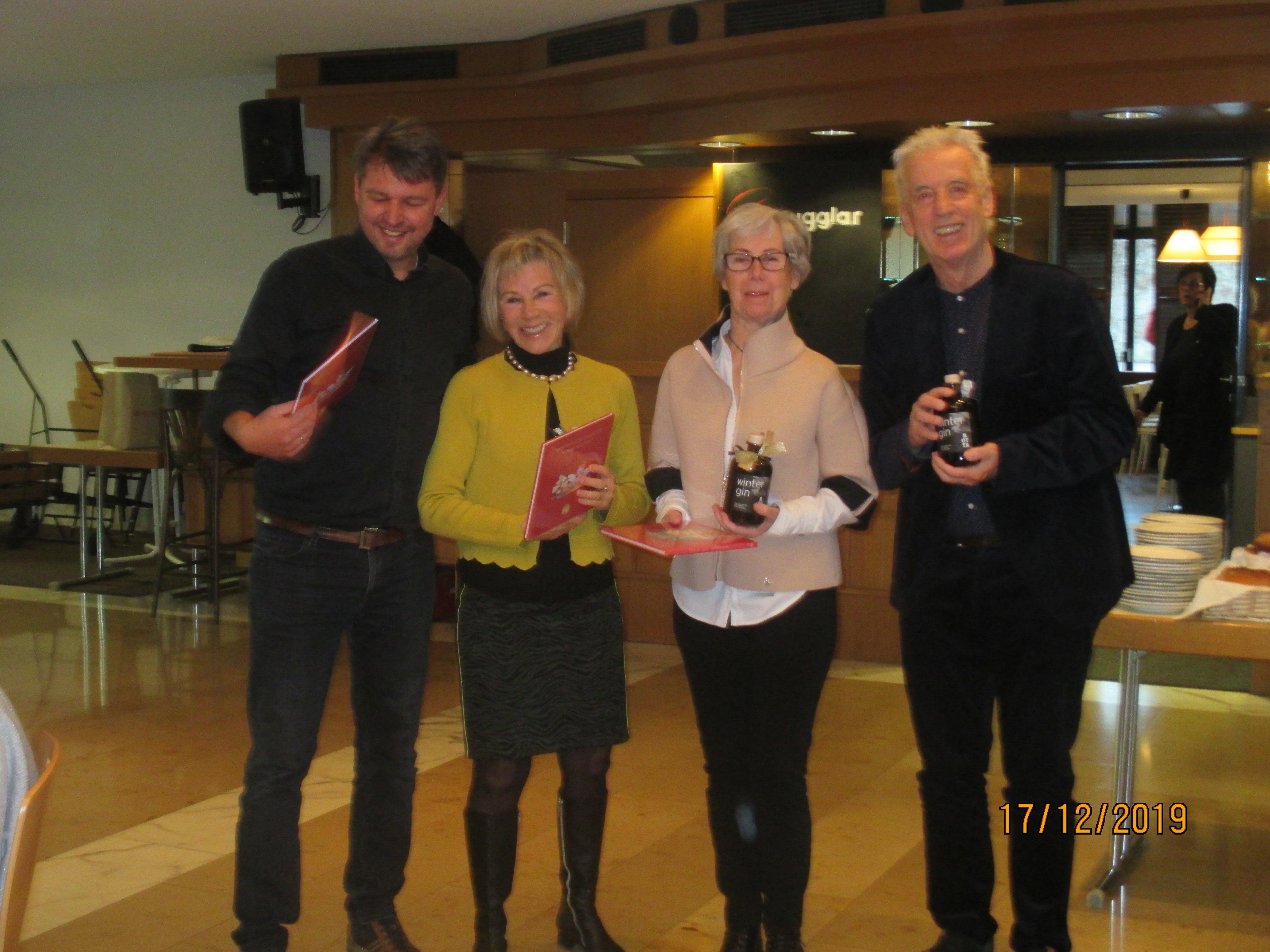 BGM Fischer-Lisi-Hedi-Dr.Löffler (vlnr)