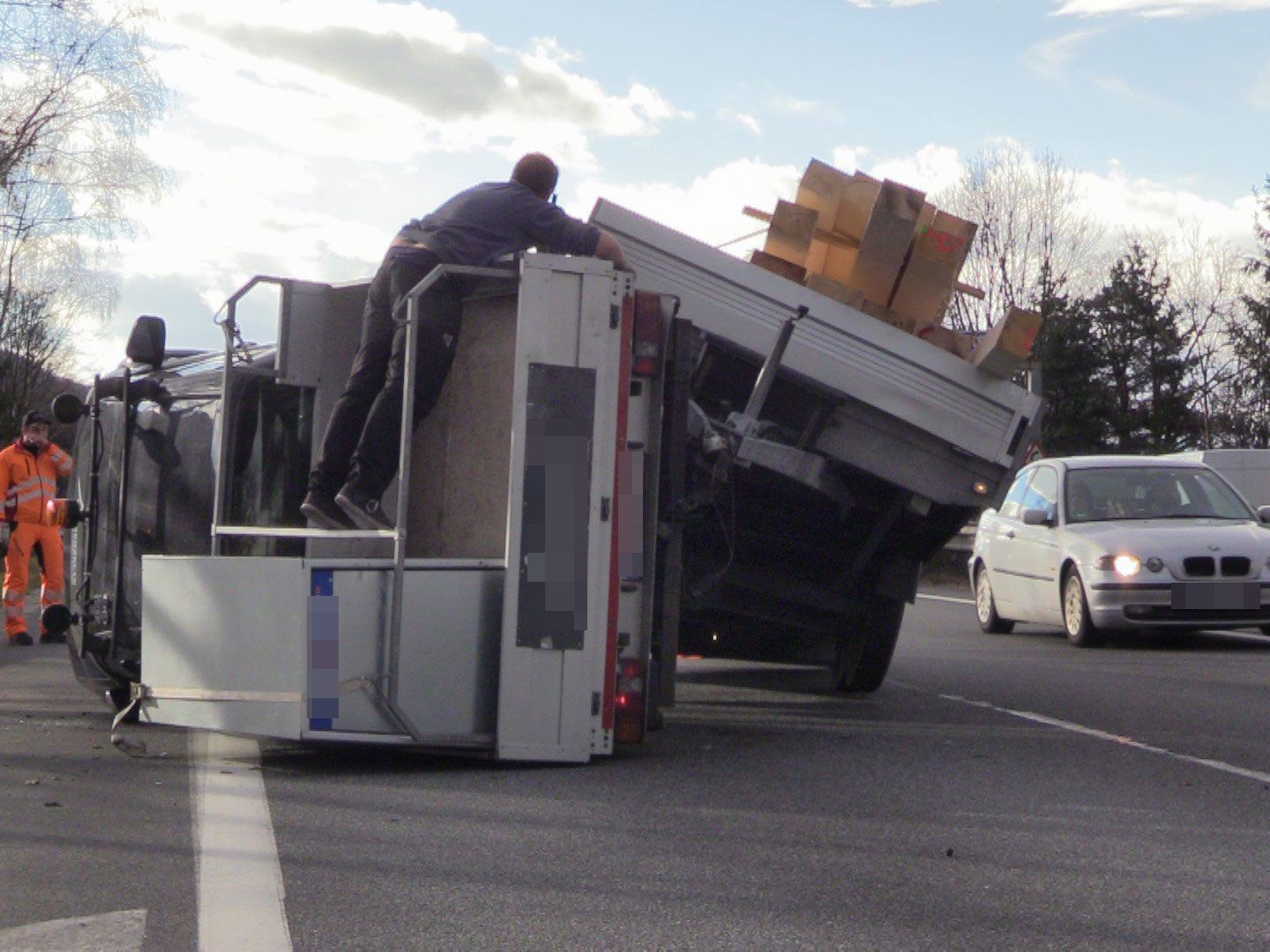 Am Dienstag kam es zu einem Unfall auf der A14.