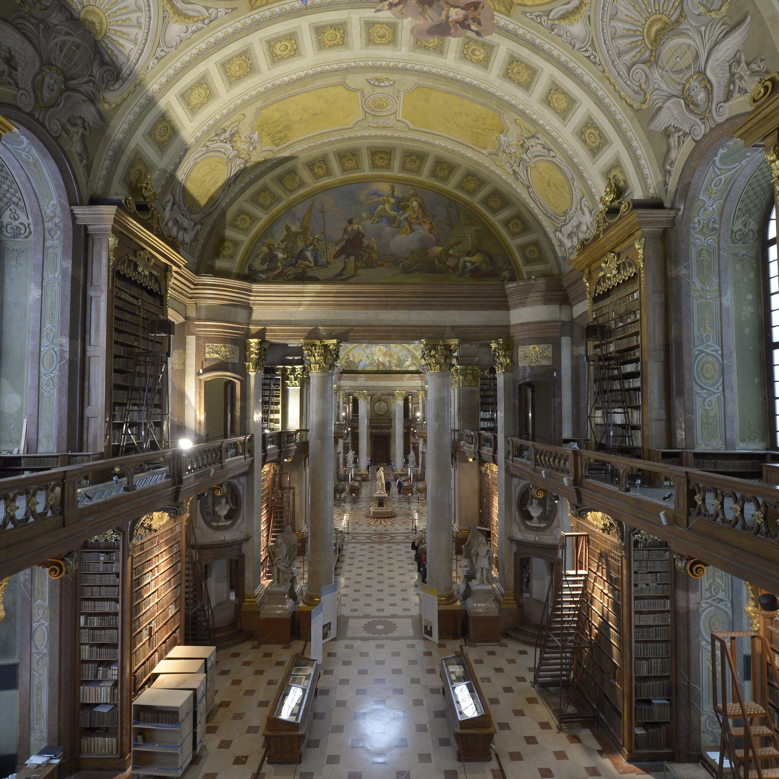 Die AR-Führung wird im Prunksaal der Nationalbibliothek angeboten.