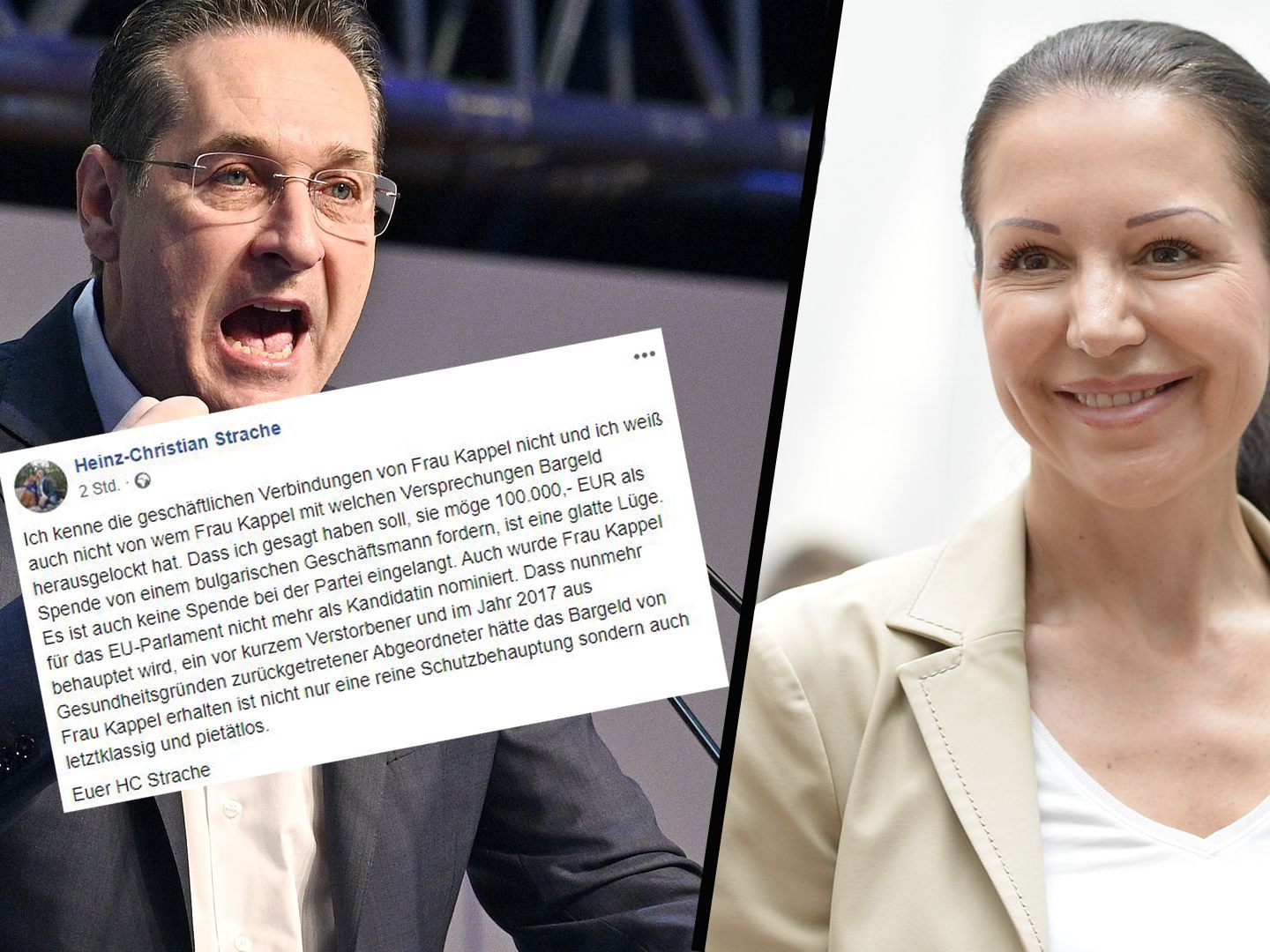 Strache kontert Kappel