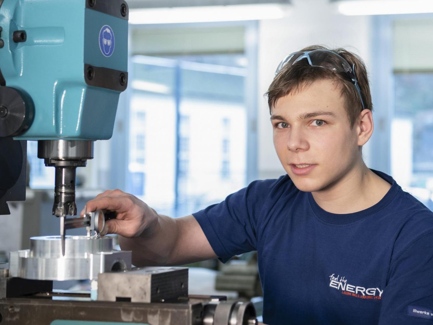 Der Bartholomäberger ist derzeit im 2. Lehrjahr als Metalltechniker bei illwerke vkw.