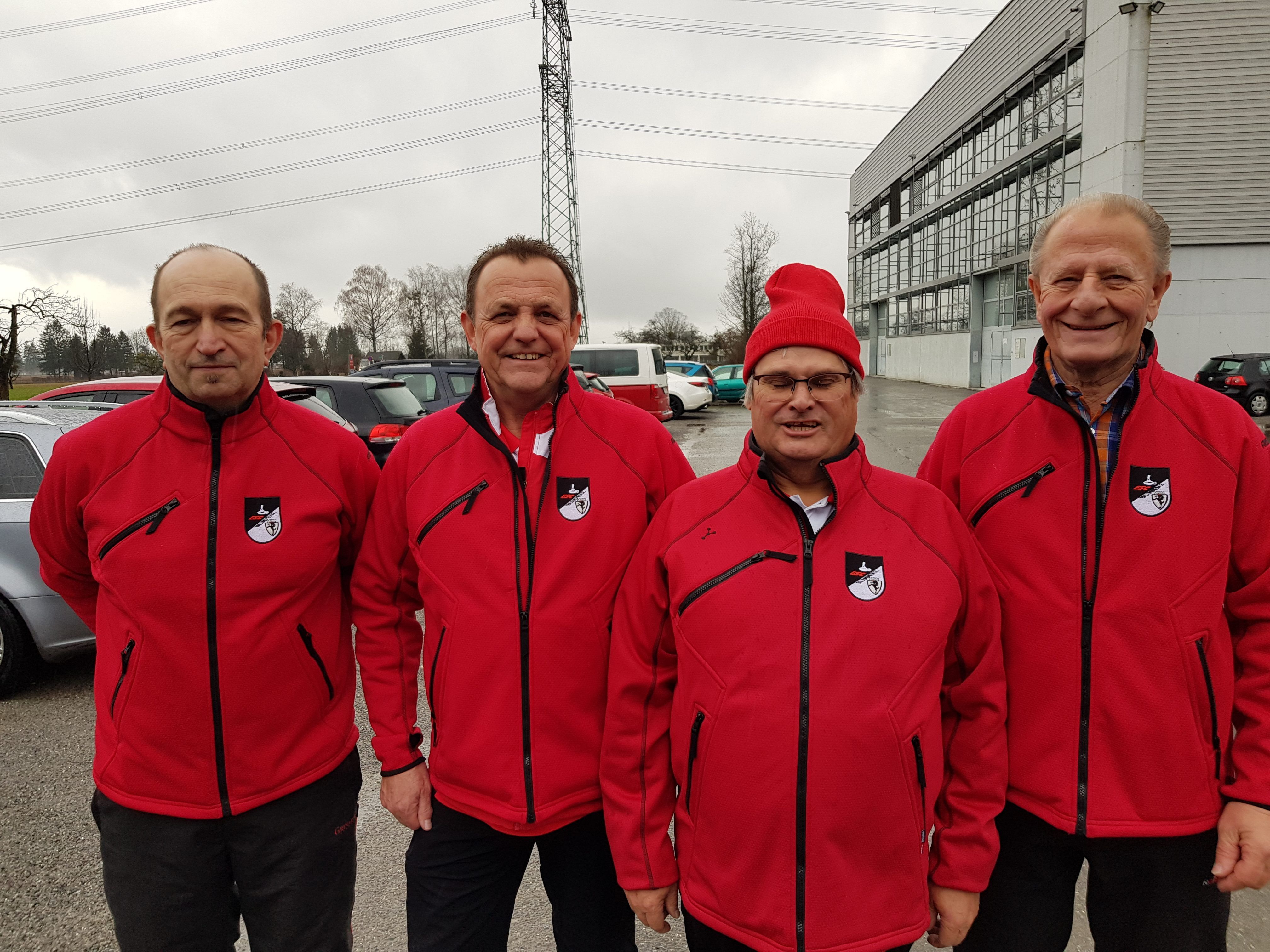 (Das Bludenzer Team: Jürgen Juriatti, Obmann Josef Gruber, Josef Neyer und Arnold Voltolini.)