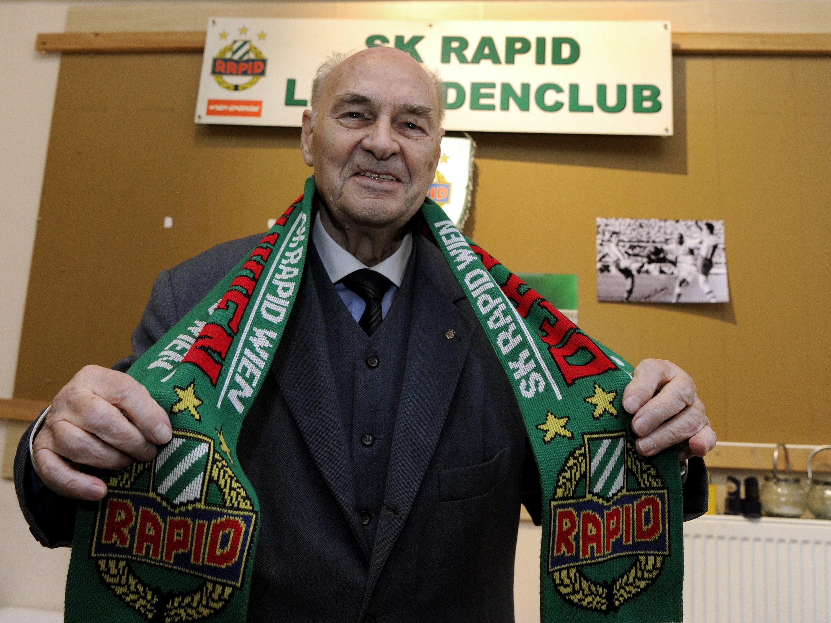 Rapid Legende Alfred Körner verstarb am Donnerstag.