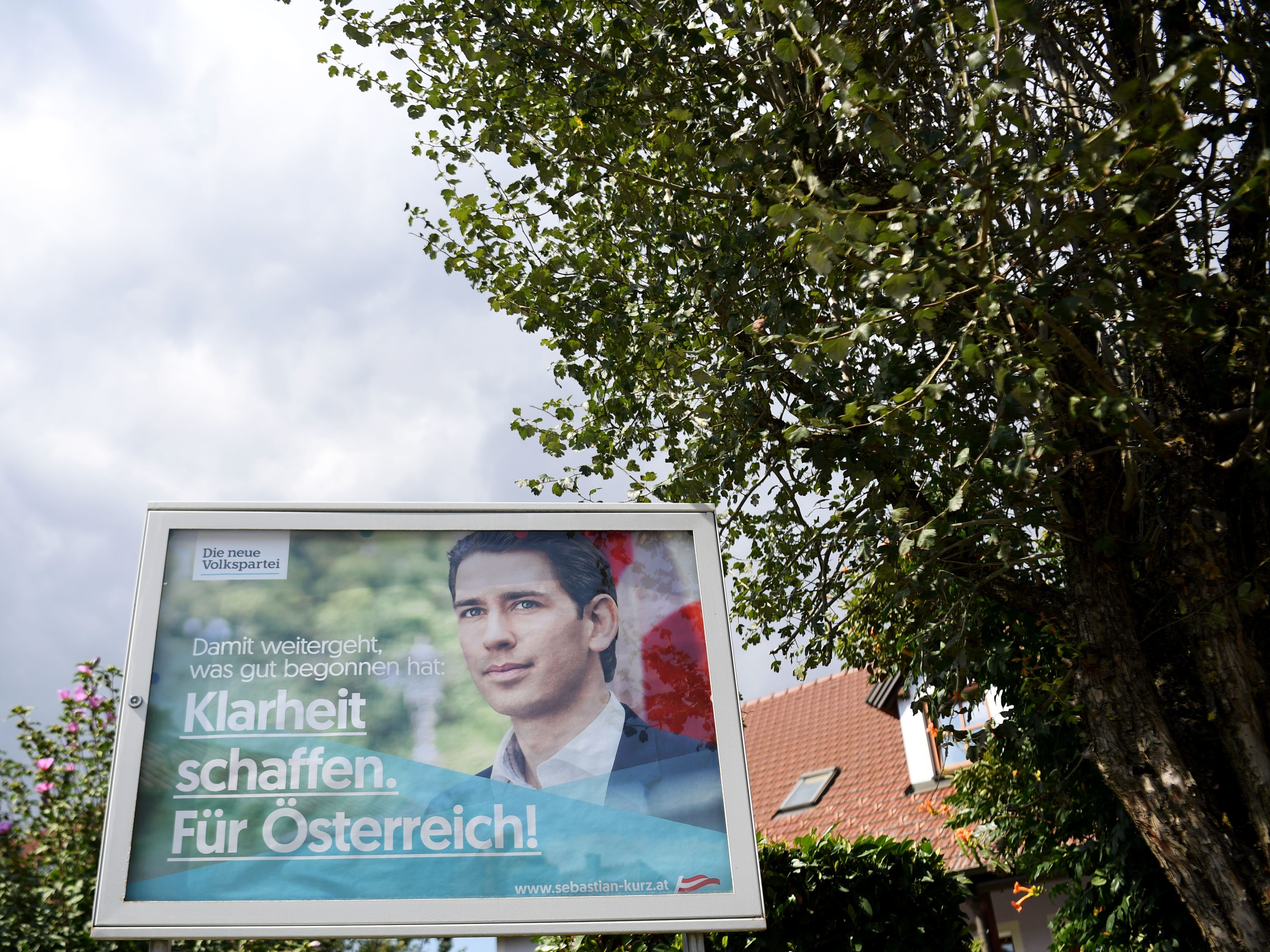 Die ÖVP sowie kurz Kurz selbst liegen in der Umfrage weit vorne.