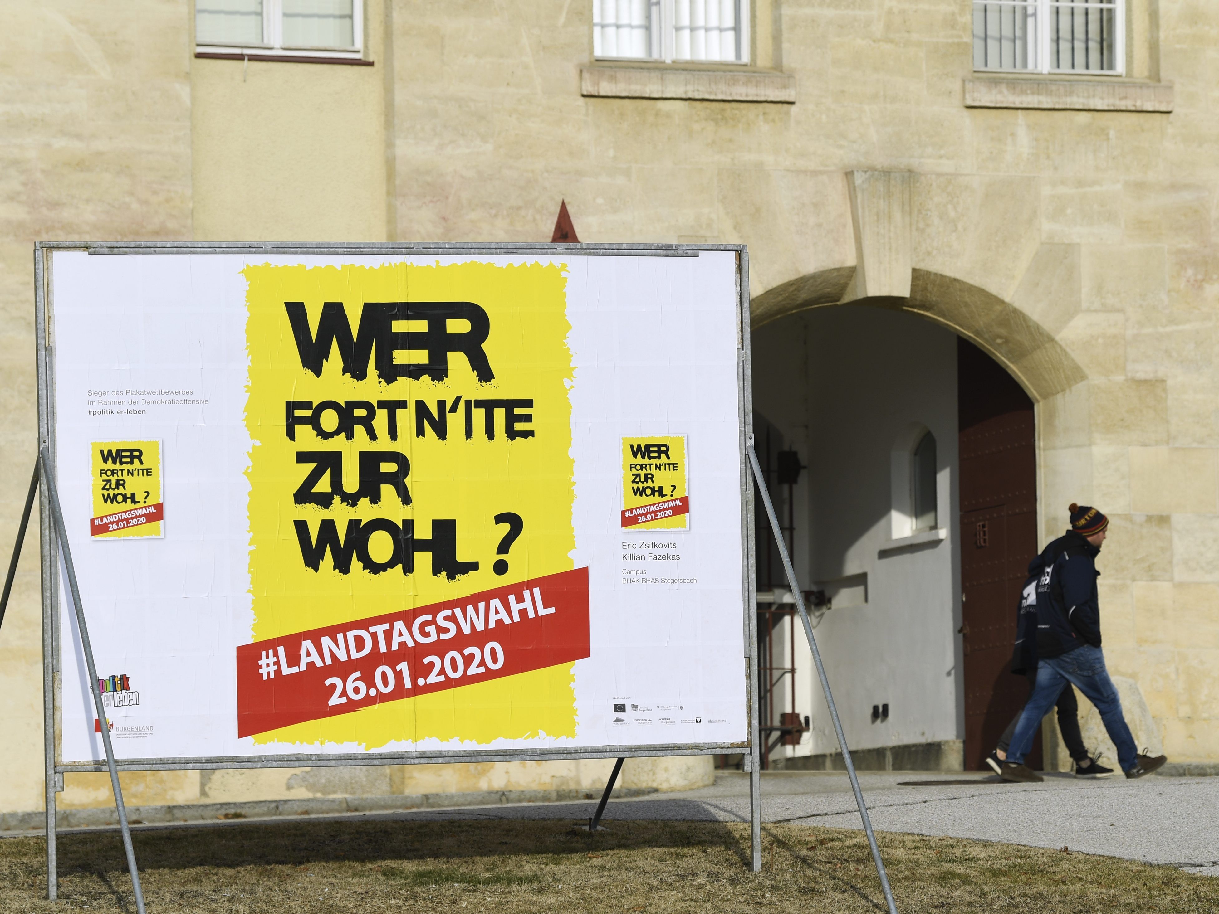 Wahlkampffinish vor der Landtagswahl im Burgenland am 26. Jänner 2020.