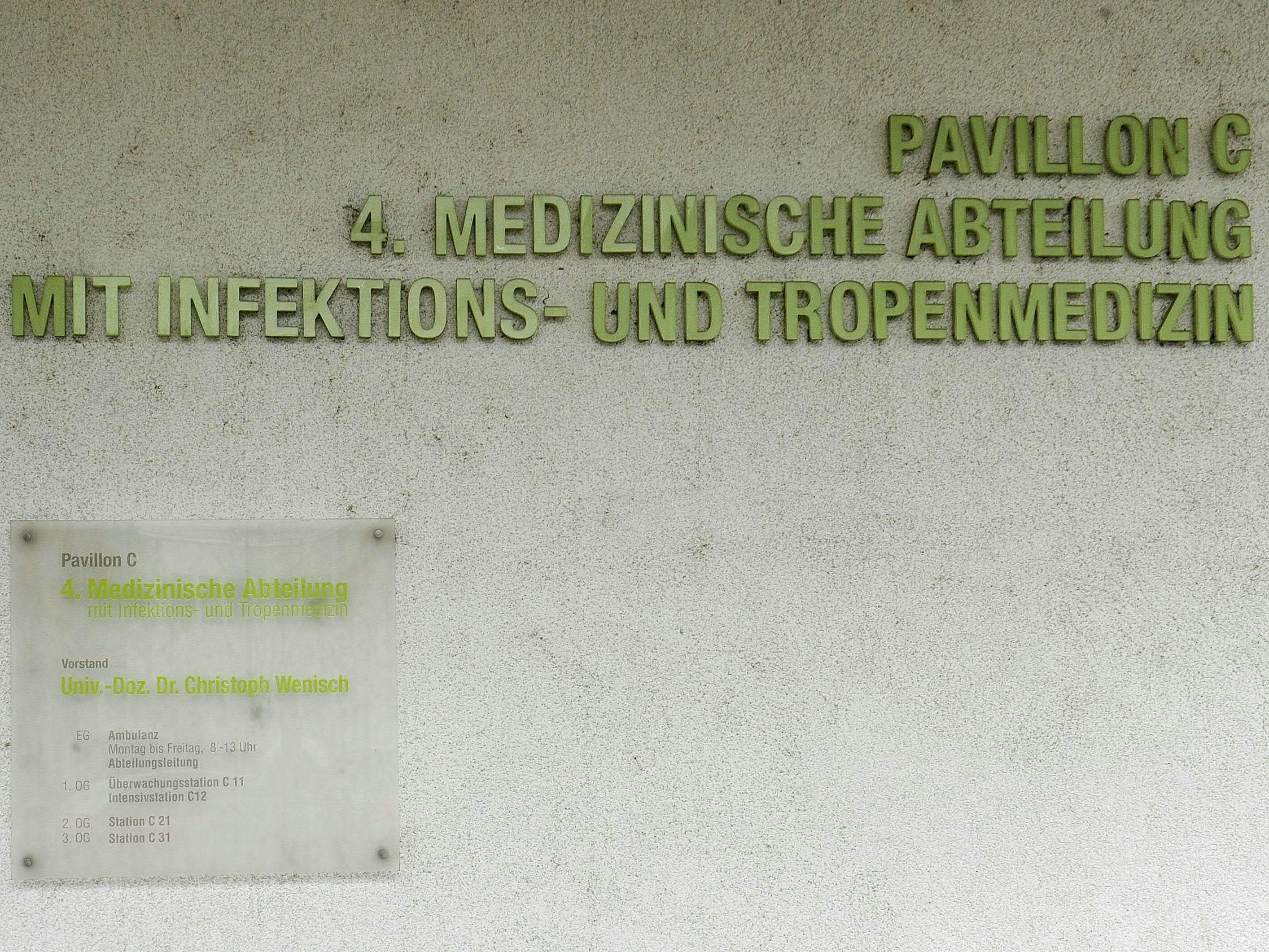 Im Wiener Kaiser-Franz-Josef-Spital befindet sich eine Flugbegleiterin, bei der der Verdacht besteht, sie hätte eine Coronavirus-Infektion.